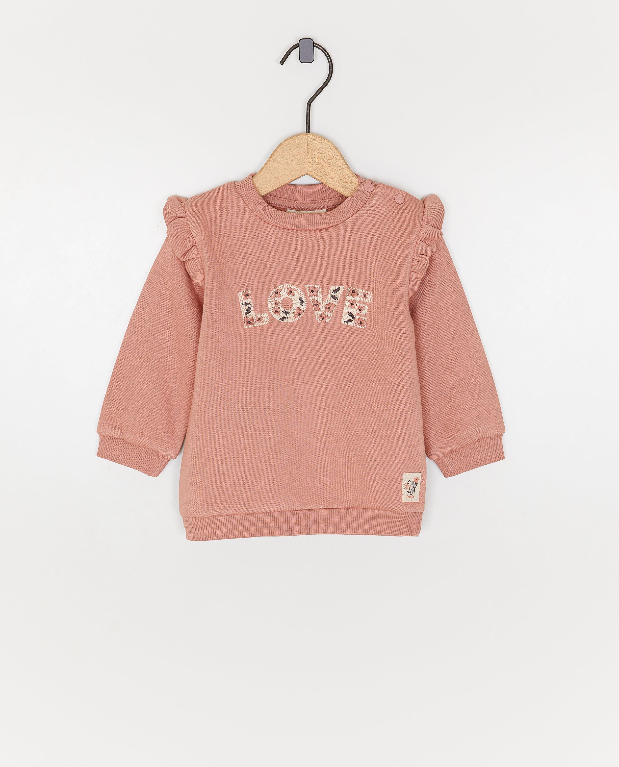 Sweater met geborduurd opschrift - null - Feetje