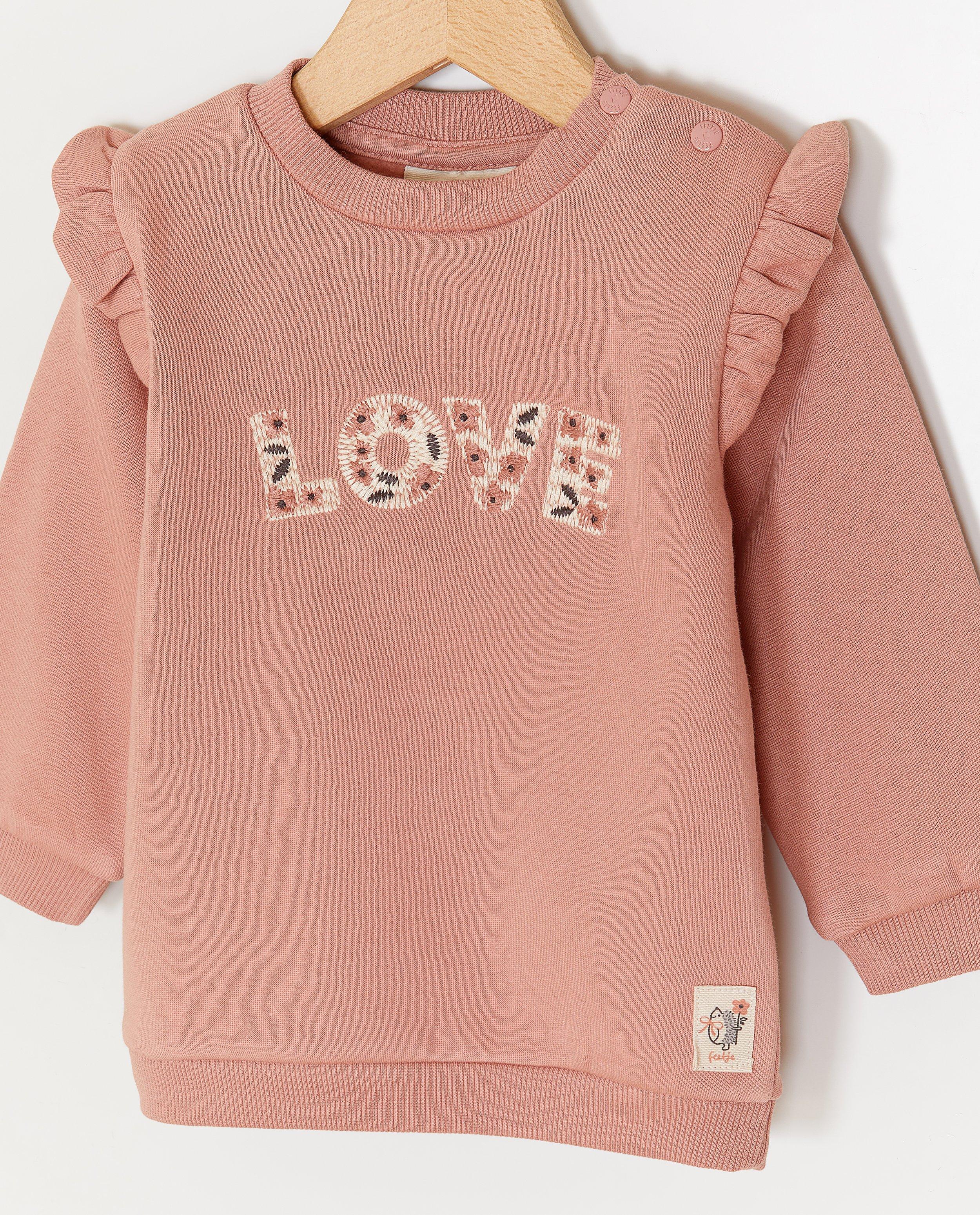 Sweaters - Sweater met geborduurd opschrift