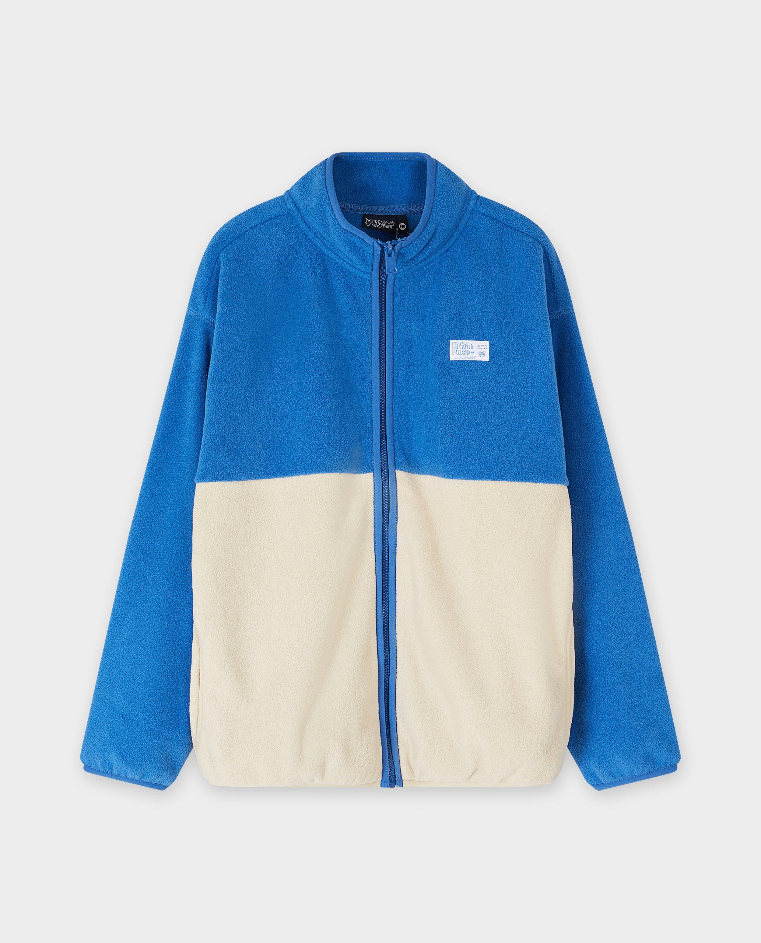 Fleece vest met color block - Product Detail - felblauw - afbeelding nummer 4