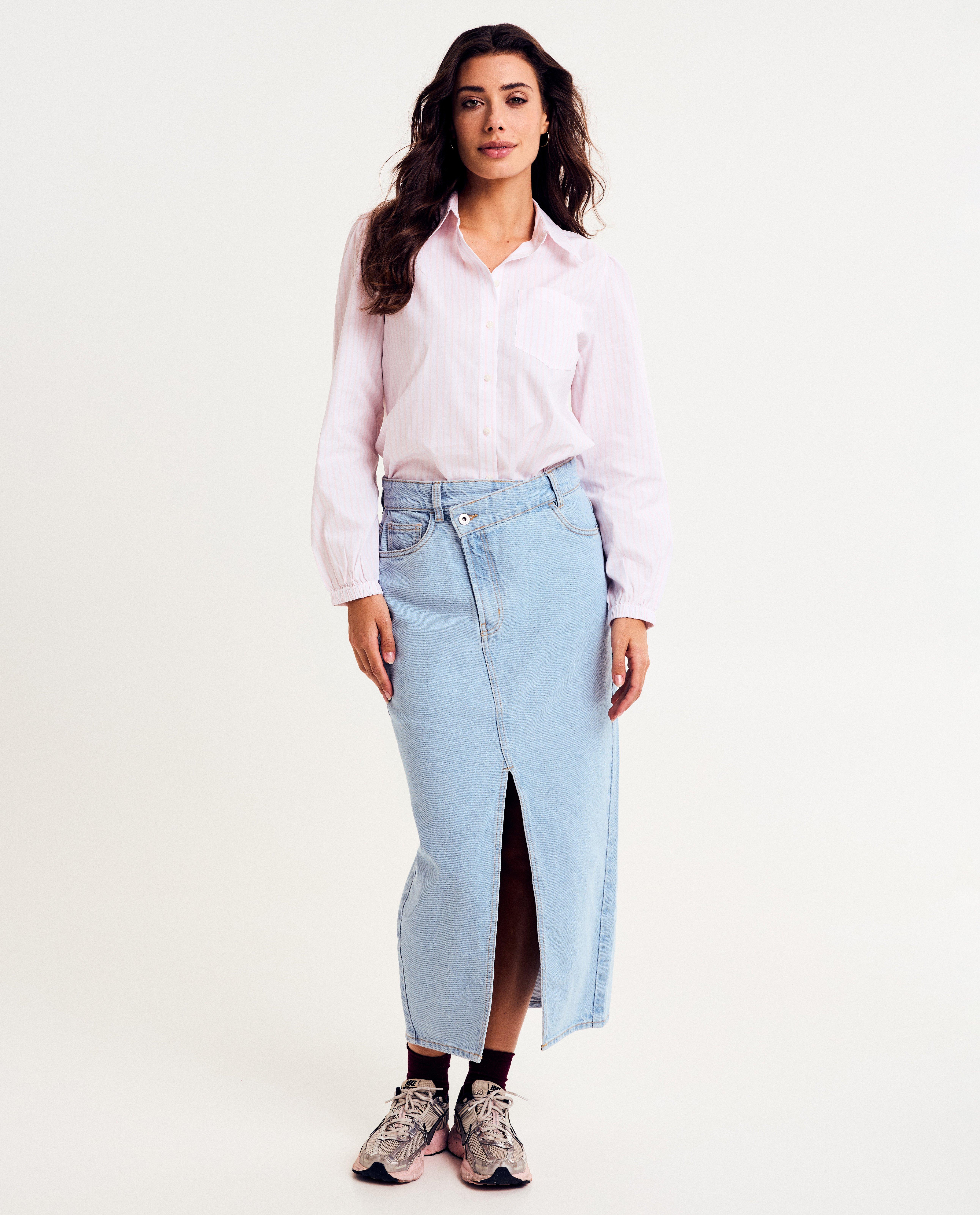 Hemd met strepen, loose fit - Product Detail - wit - afbeelding nummer 2