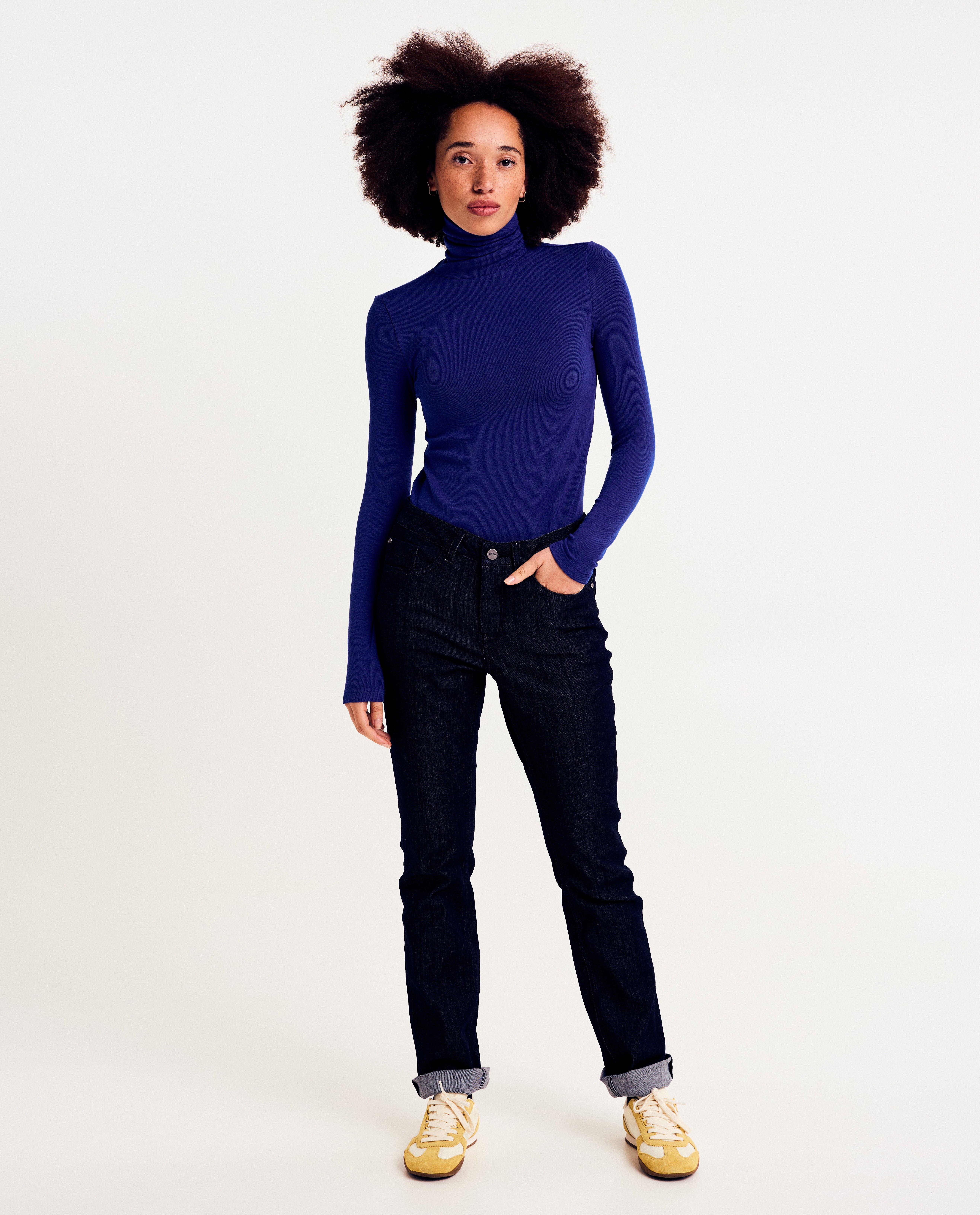 Rolkraagtrui met strepen - Product Detail - blauw - afbeelding nummer 2