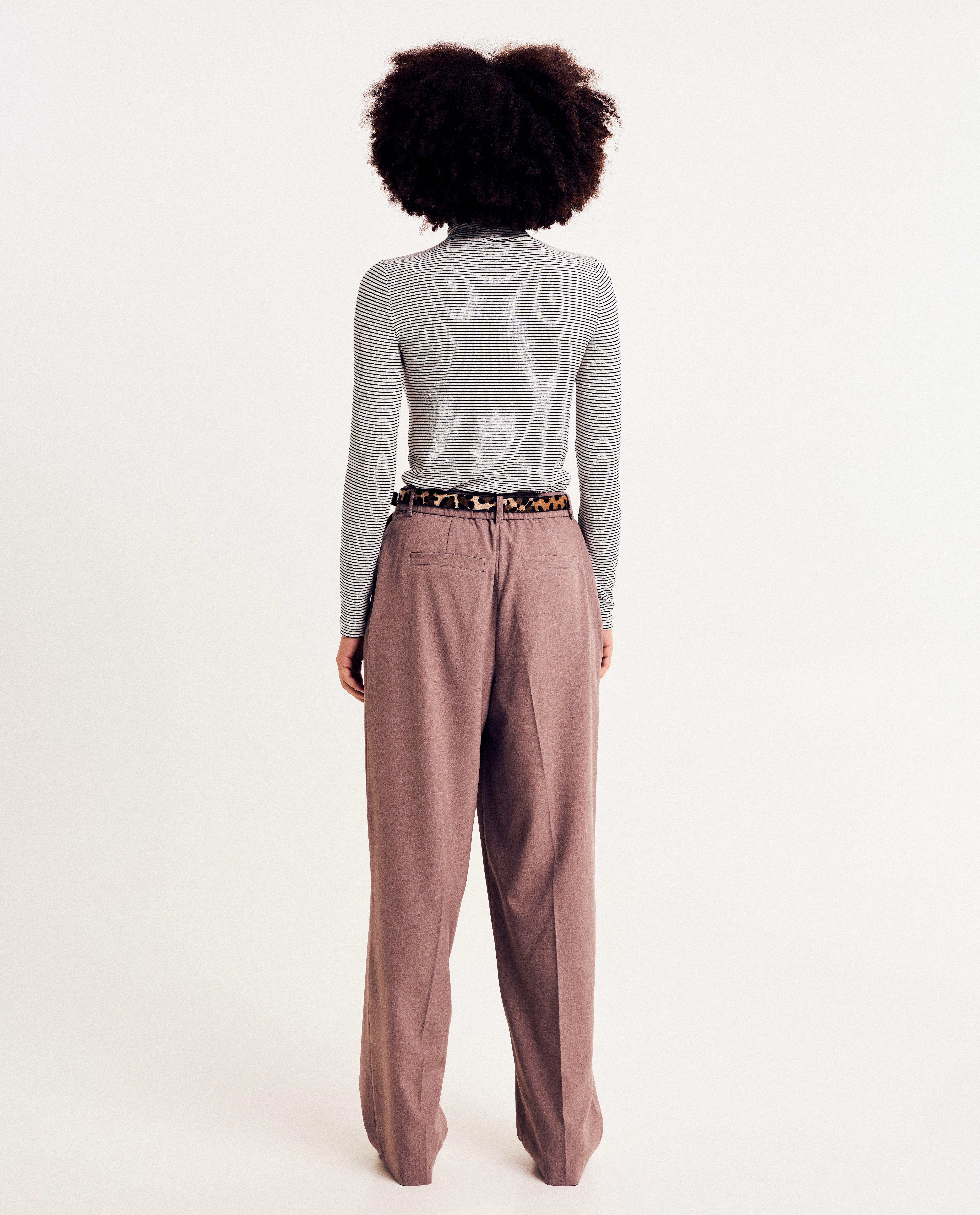 Rolkraagtrui met strepen - Product Detail - wit - afbeelding nummer 3