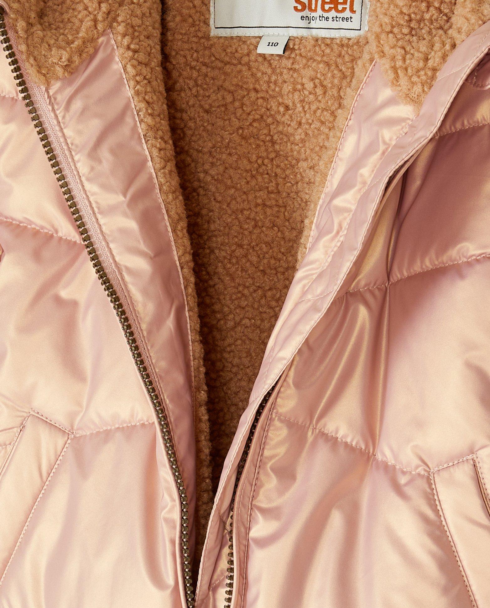 Poncho's en teddy's - Jas met doorgestikt patroon, 92-134