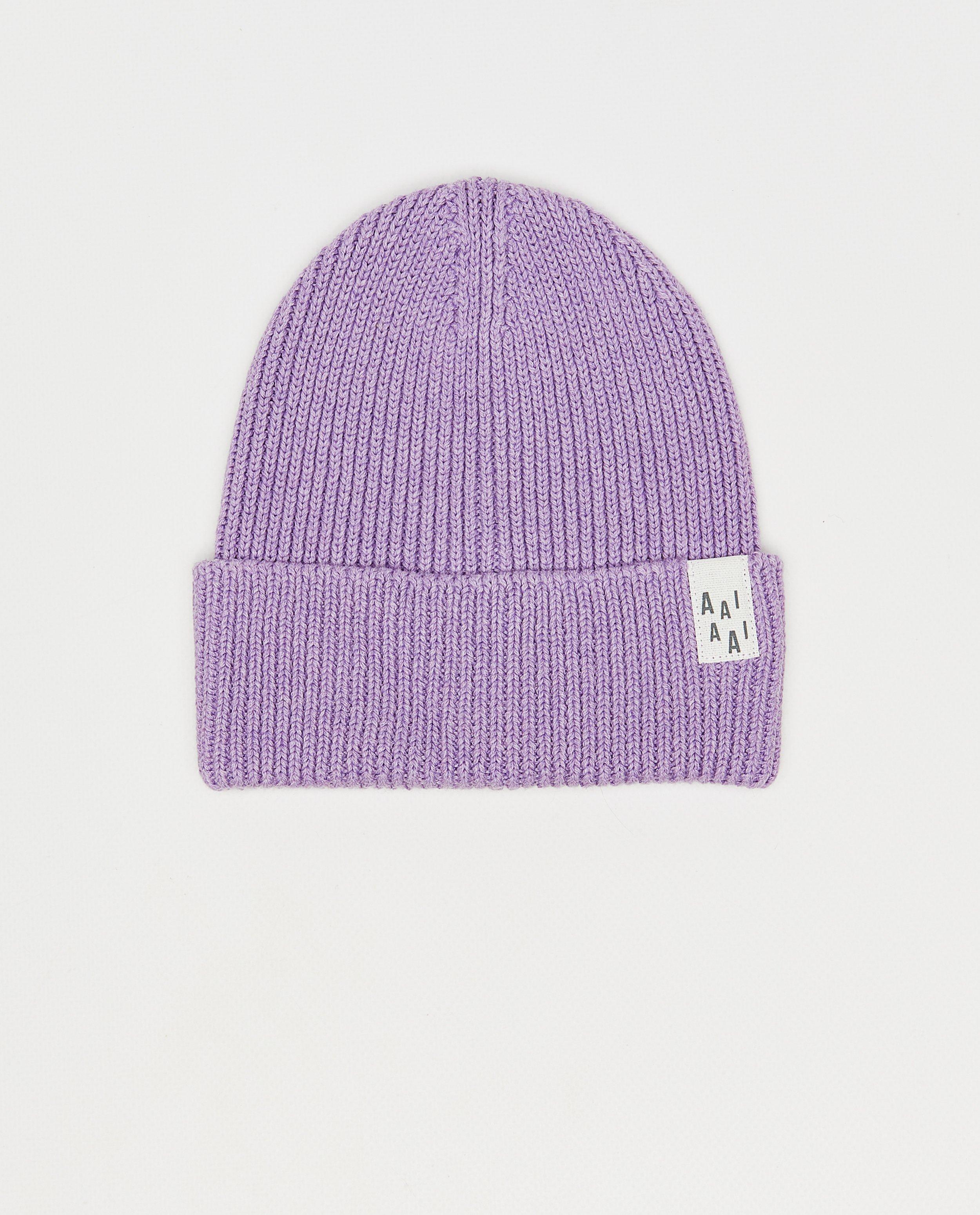 Gebreide muts, kids - Product Detail - paars - afbeelding nummer 1