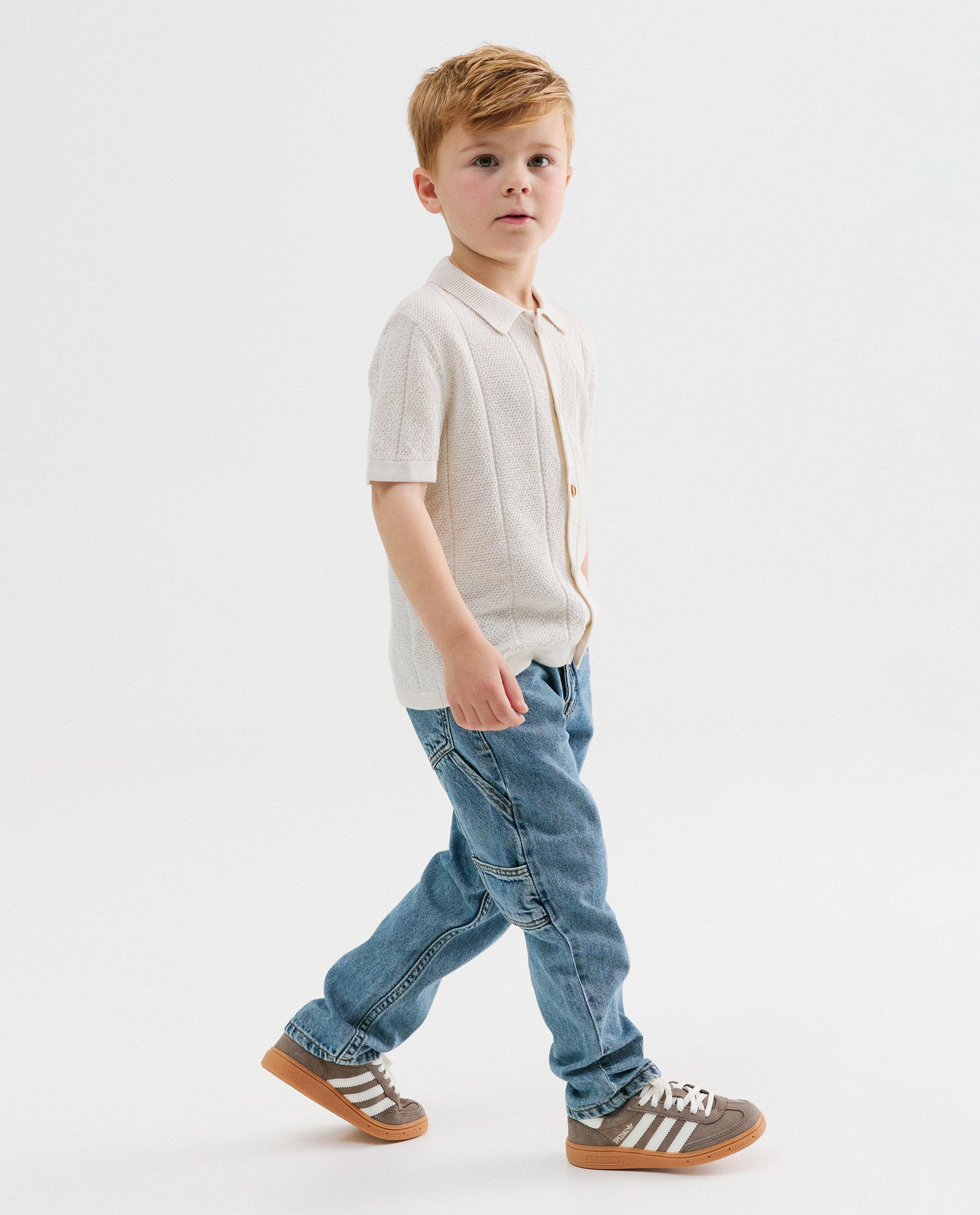 Jean &agrave; effet d&eacute;lav&eacute; - D&eacute;tails du produit - bleu clair - image num&eacute;ro 1