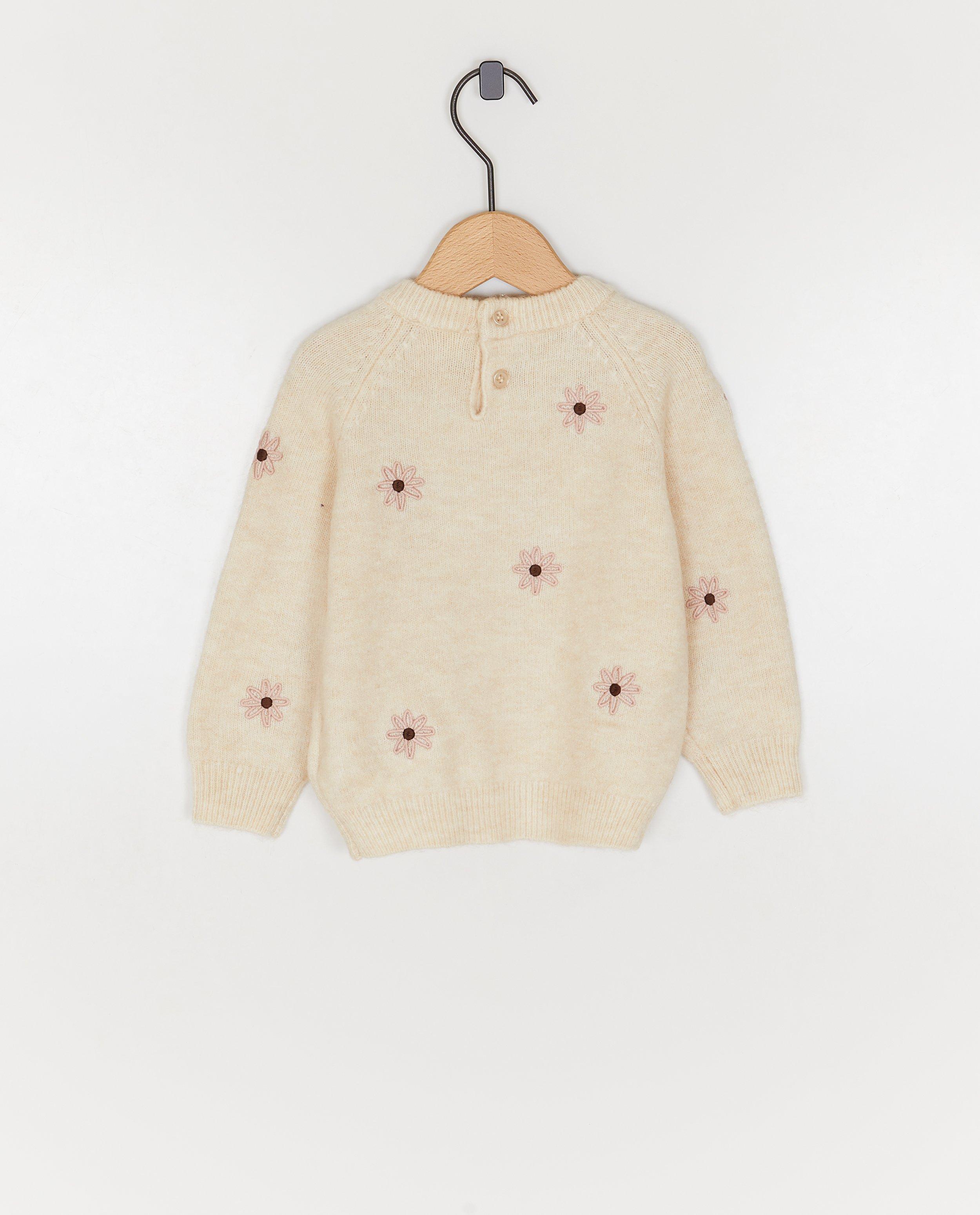 Pulls - Pull avec fleurs brodées, 62-92