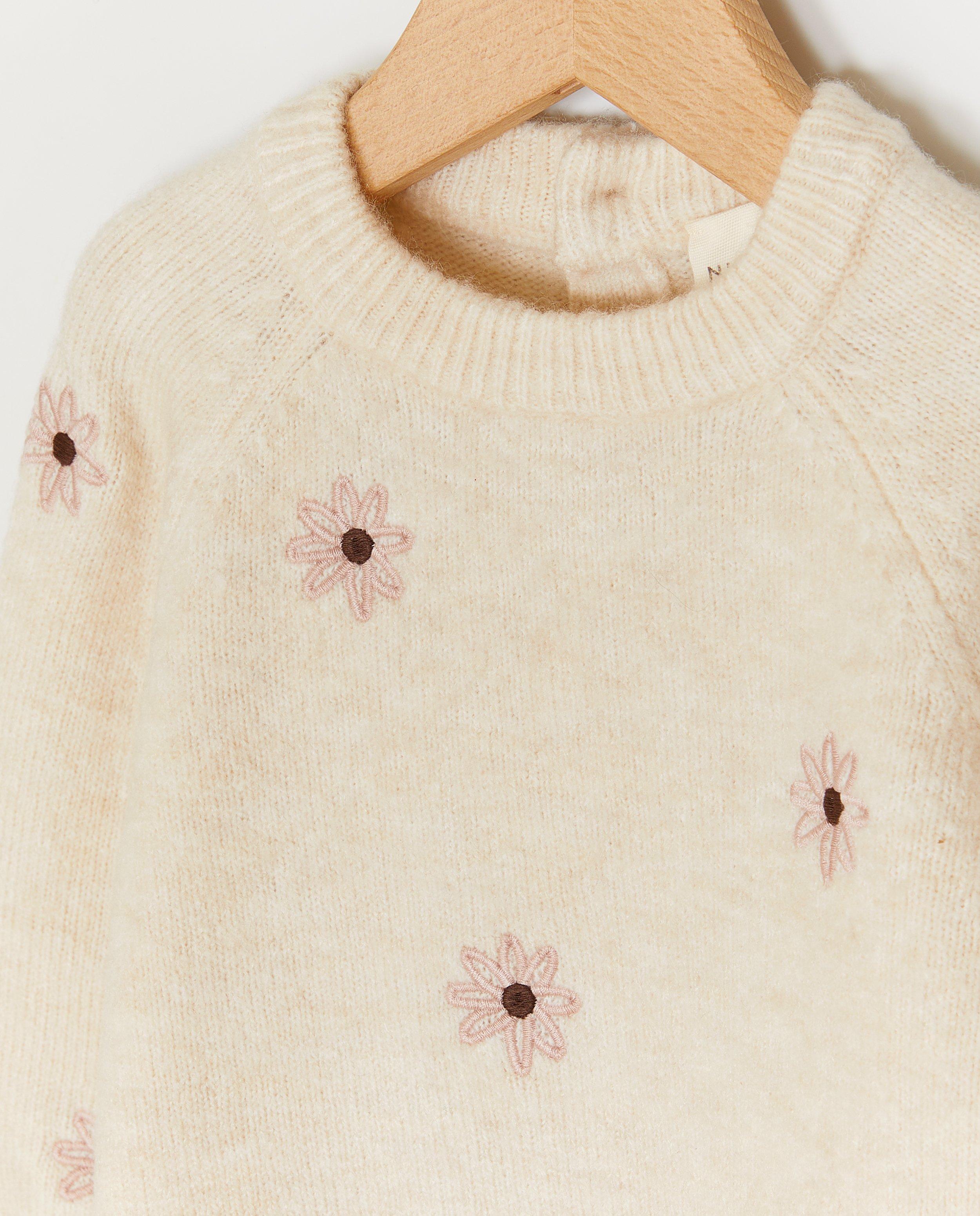 Pulls - Pull avec fleurs brodées, 62-92