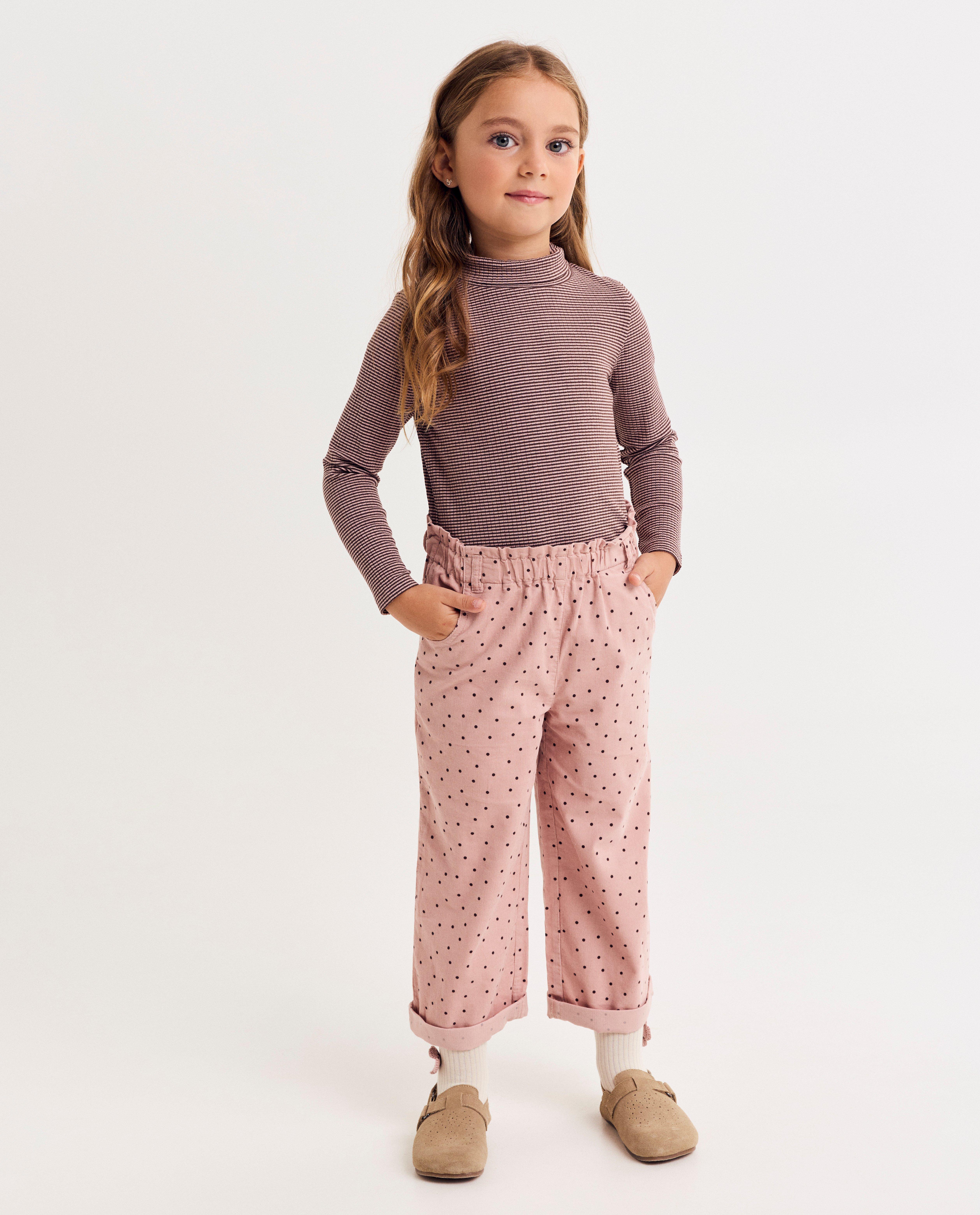 T-shirts - Gestreepte longsleeve met rolkraag, 98-128