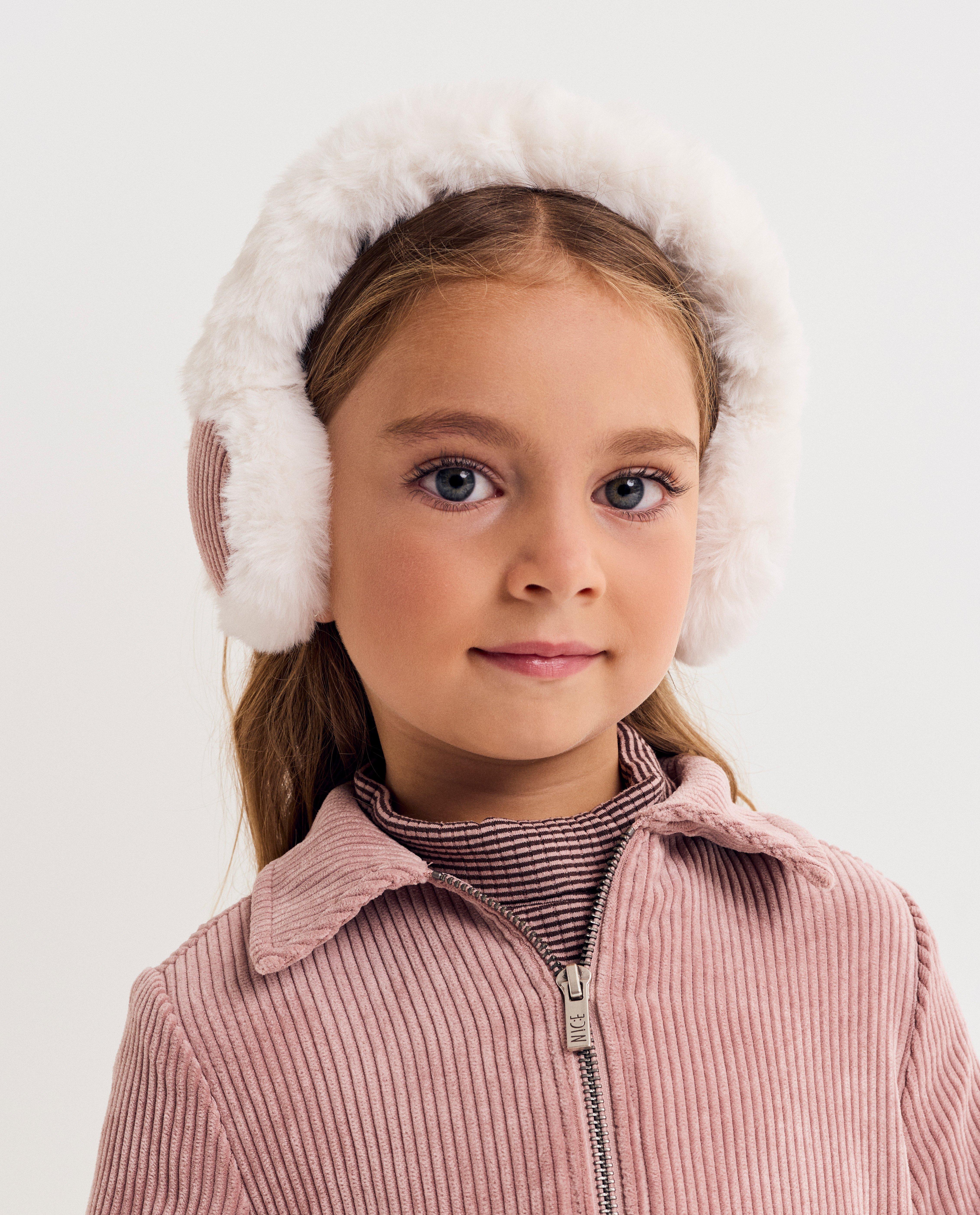 Teddy oorwarmers met ribfluweel - null - NICEfamily