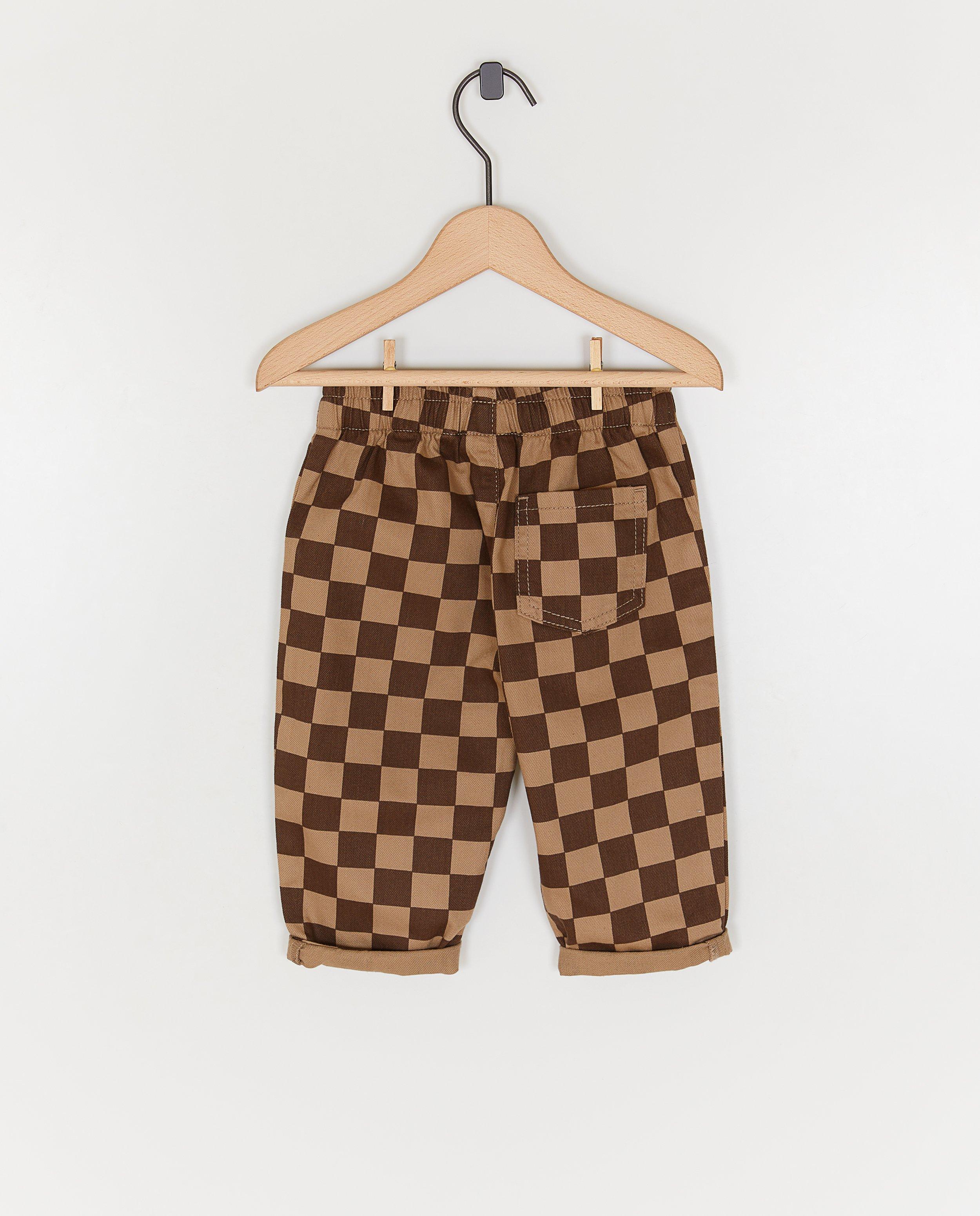 Broeken - Broek met ruiten, baggy fit, 62-92