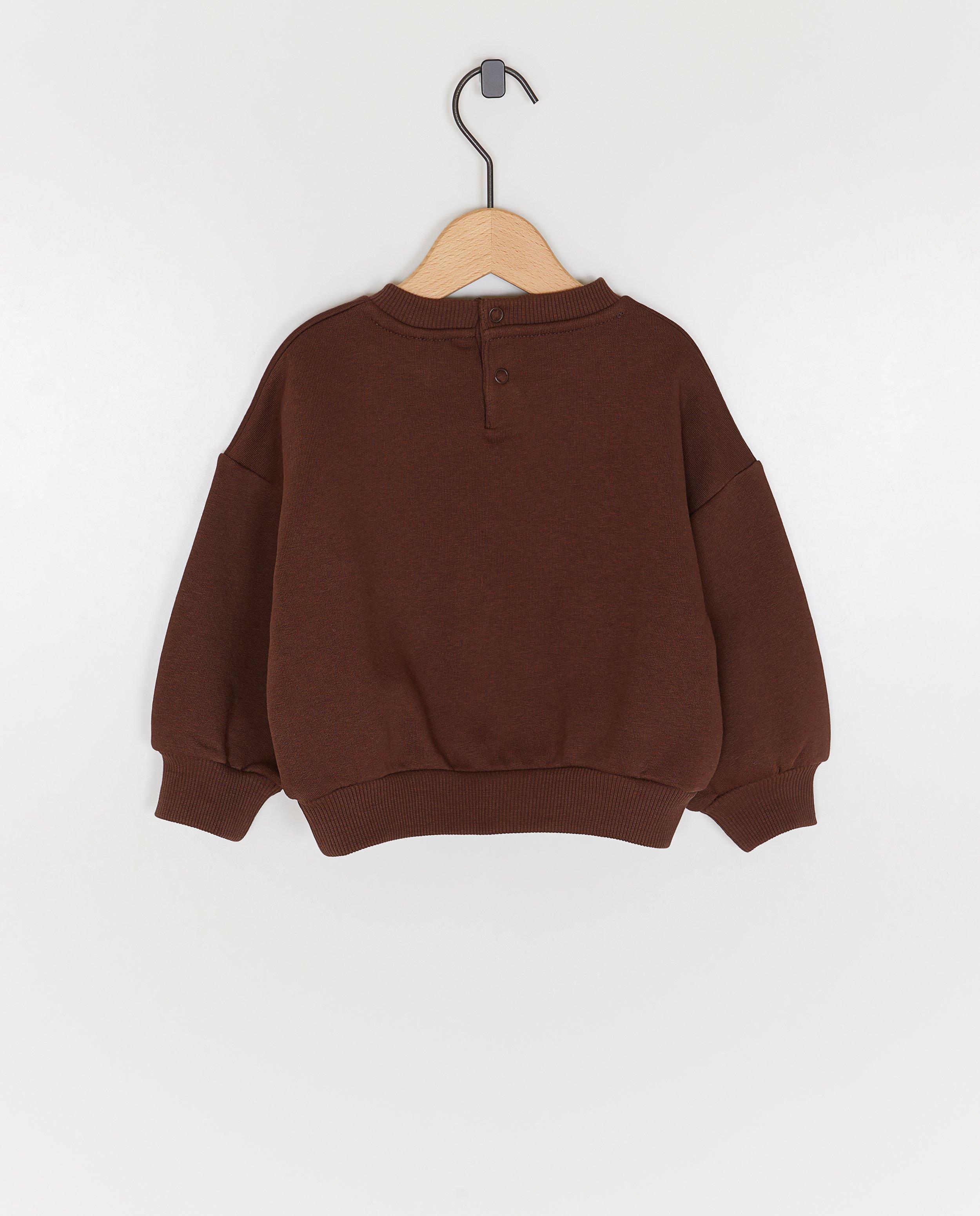 Sweaters - Sweater met geborduurd opschrift NICE, loose fit, 62-92