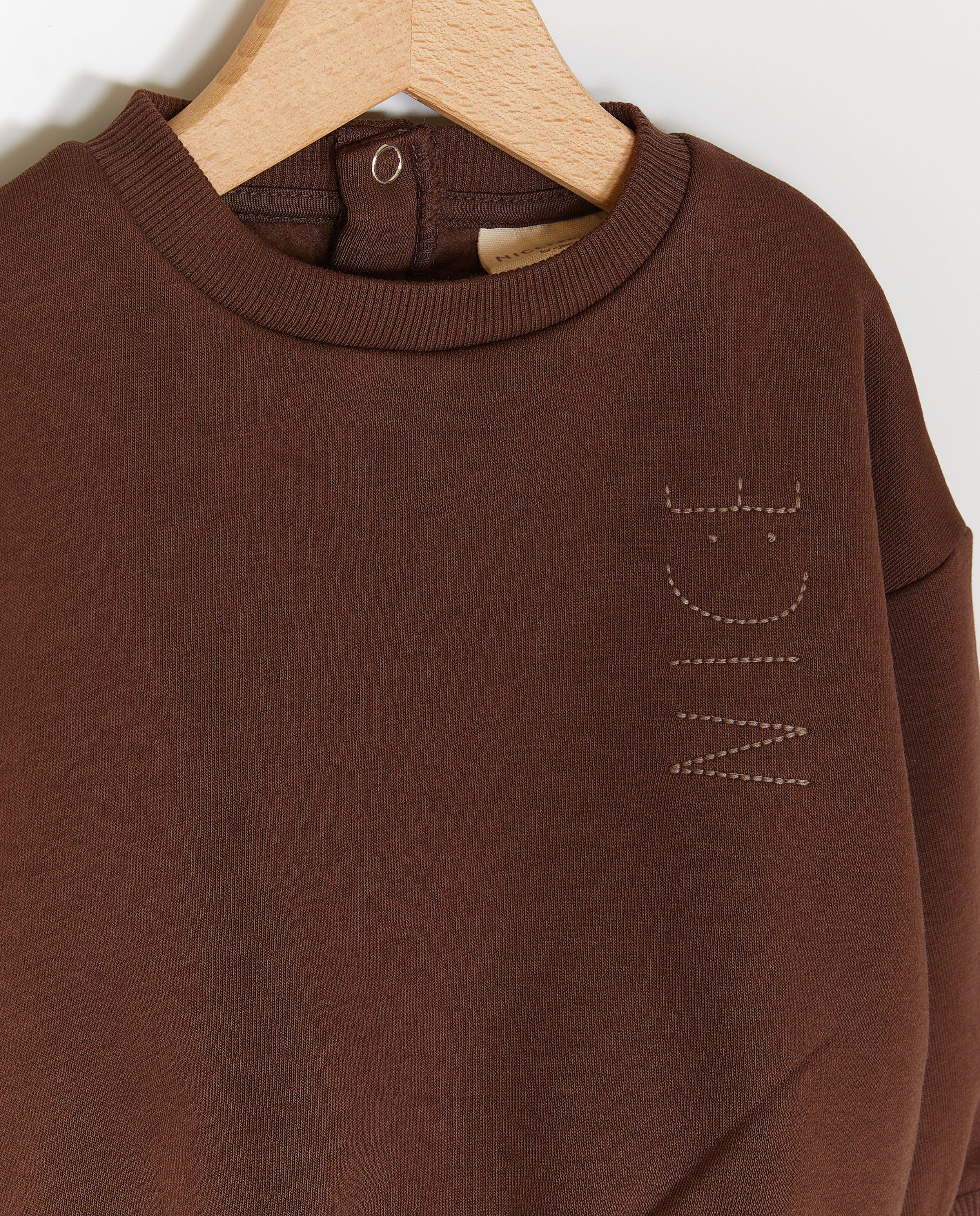 Sweaters - Sweater met geborduurd opschrift NICE, loose fit, 62-92