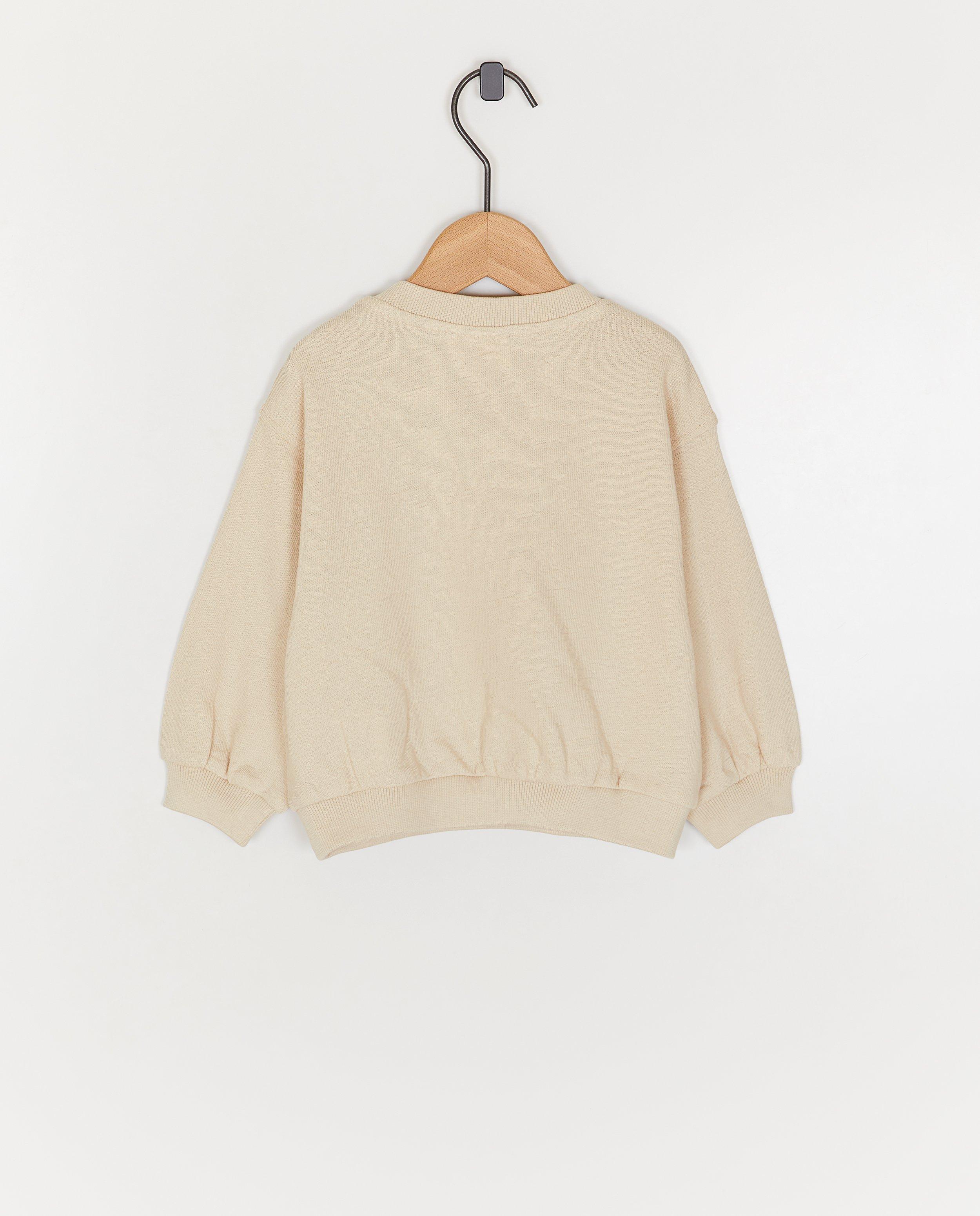 Sweaters - Sweater met geborduurd opschrift NICE, loose fit, 62-92