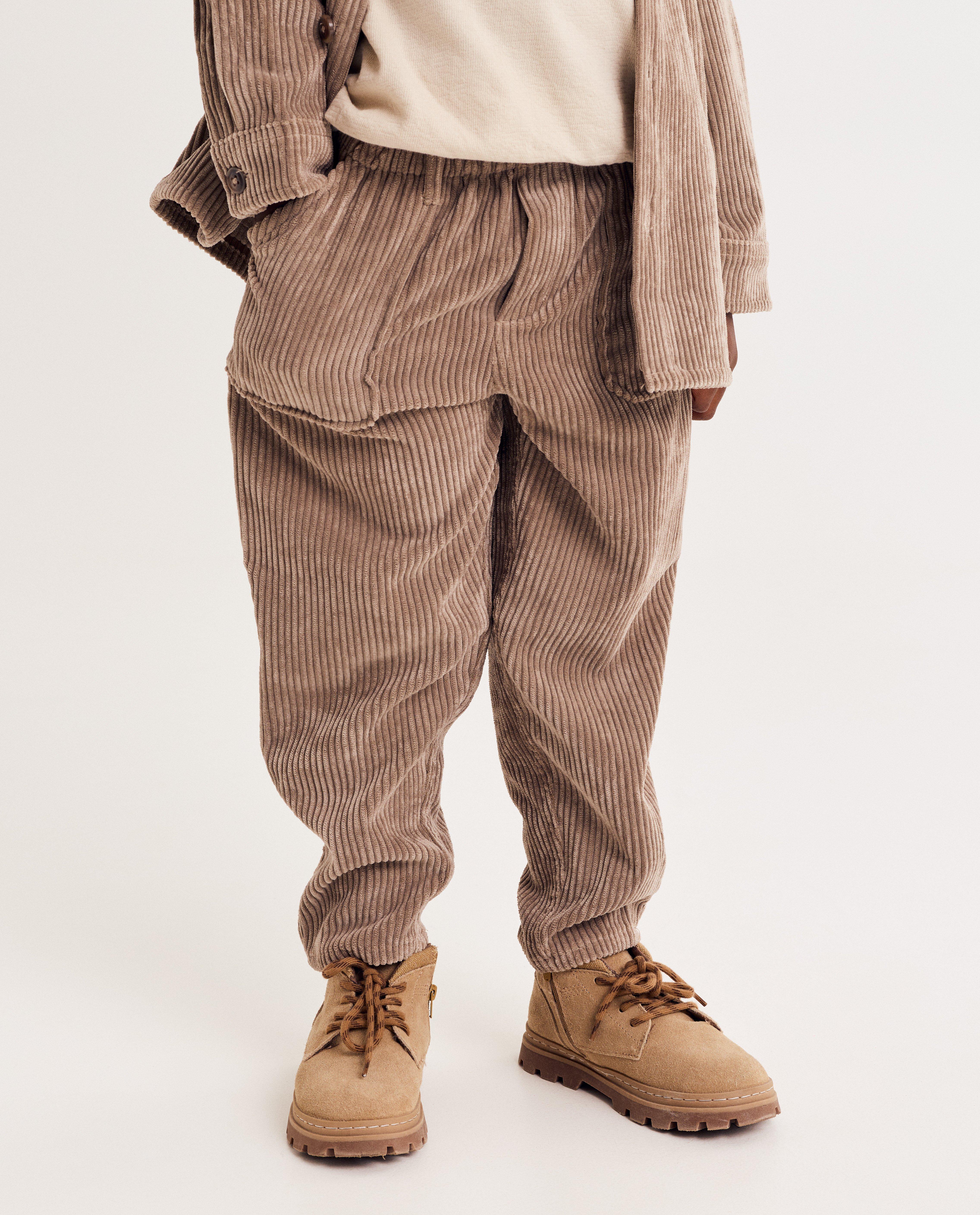 Broeken - Broek van ribfluweel, baggy fit, 98-128