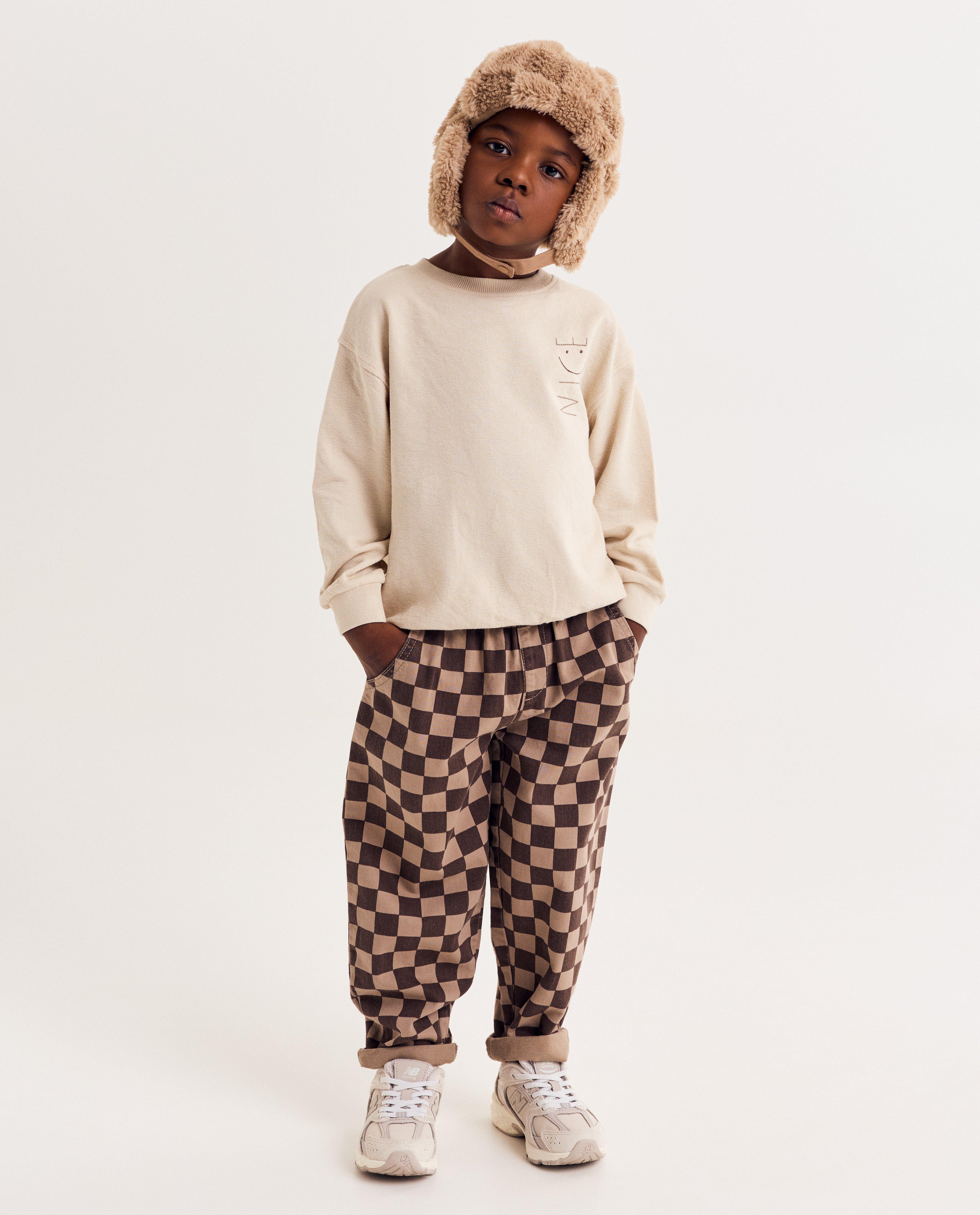 Broek met ruiten, baggy fit, 98-128 - null - NICEfamily