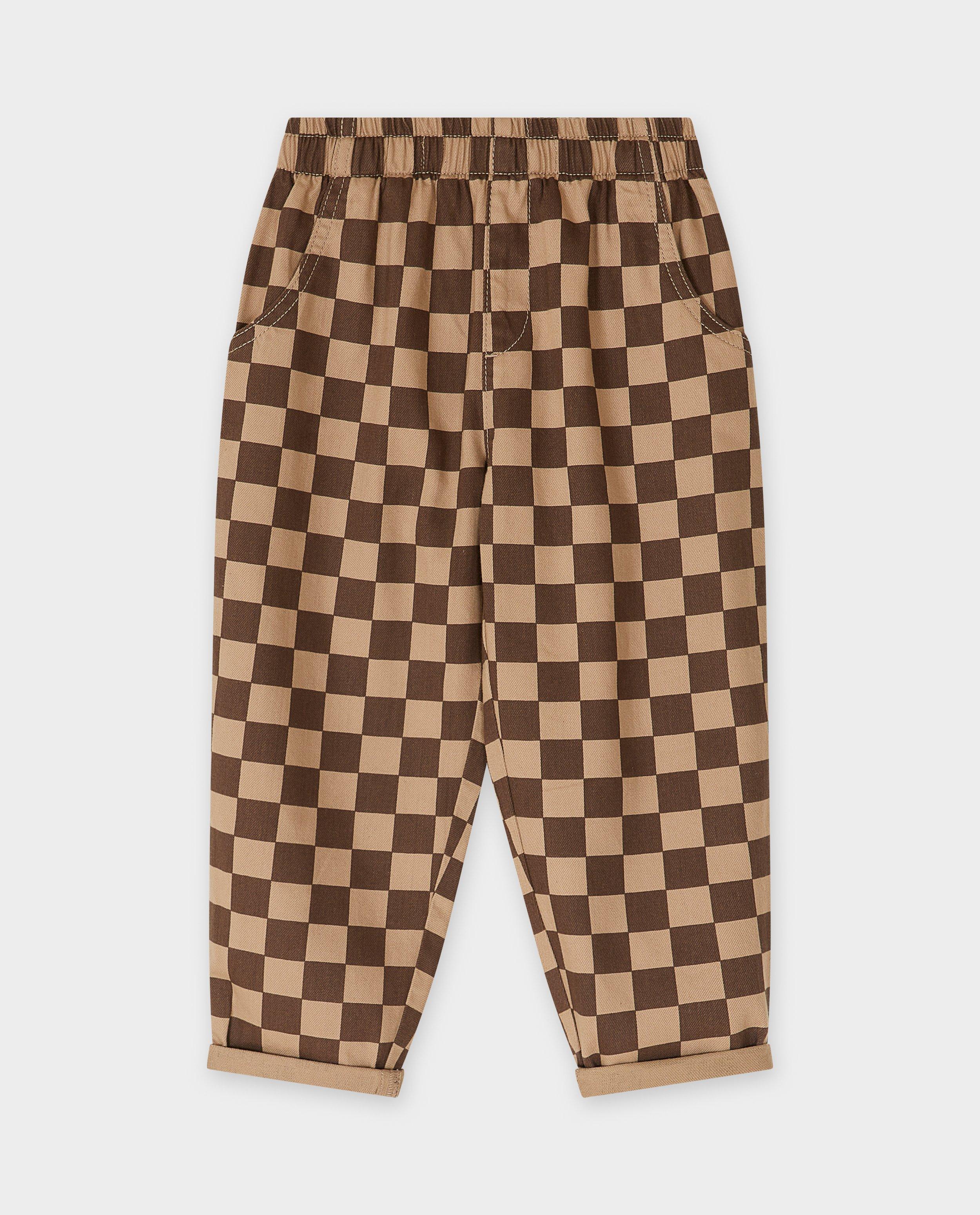 Broeken - Broek met ruiten, baggy fit, 98-128