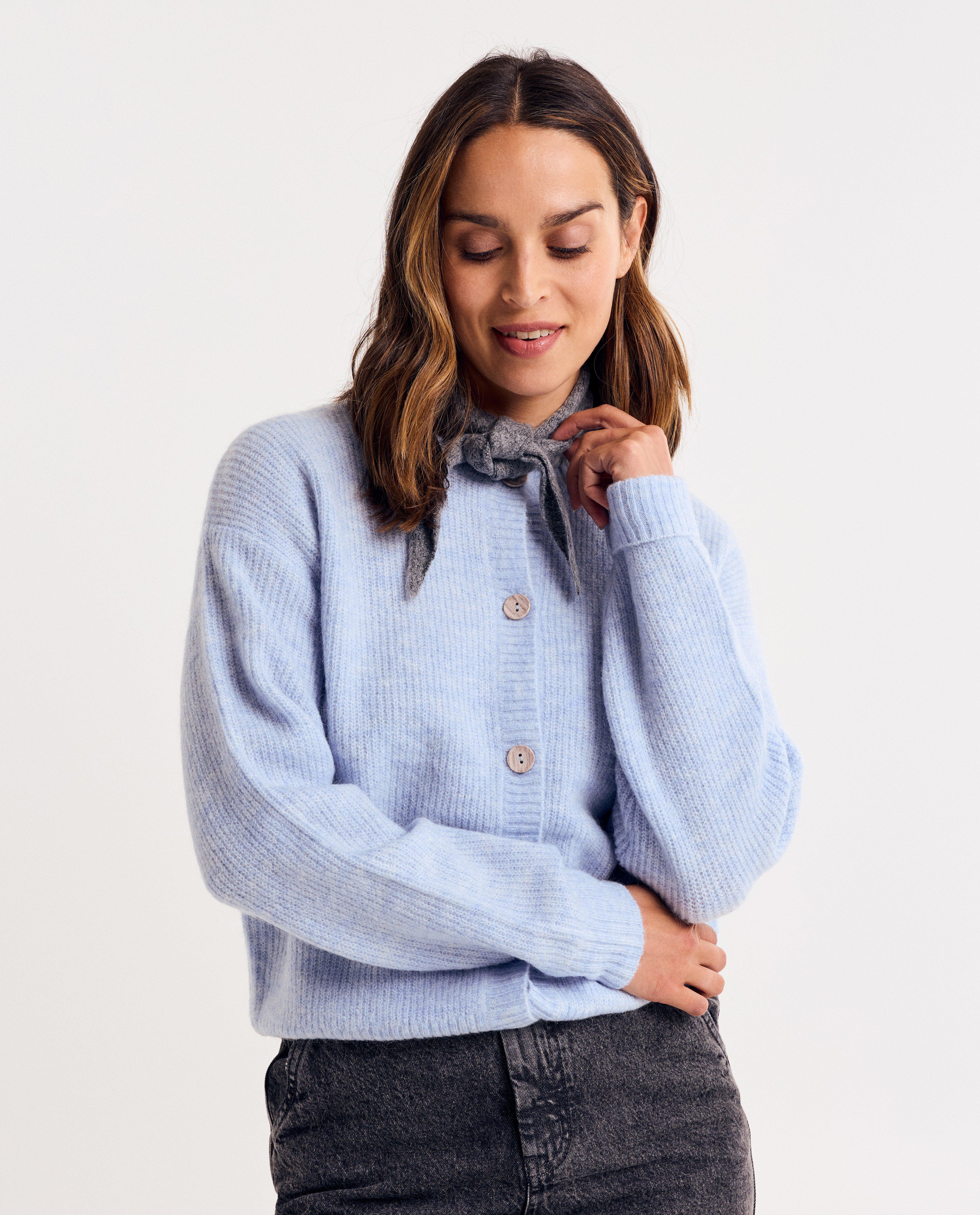 Blauwe cardigan, XS-XXL - Product Detail - lichtblauw - afbeelding nummer 1