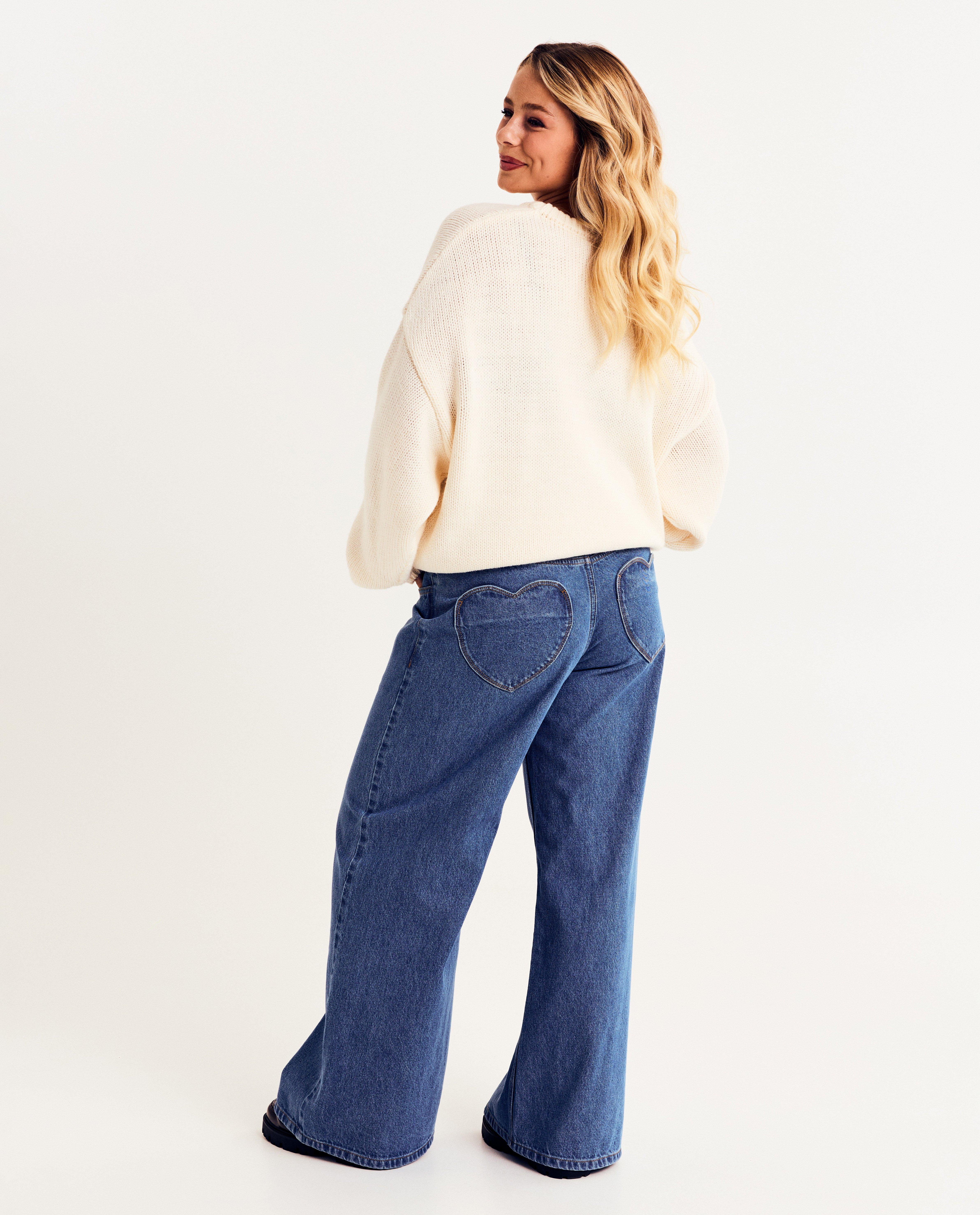 Trui met gebreide strik, oversized fit, XS-L - Product Detail - wit - afbeelding nummer 4