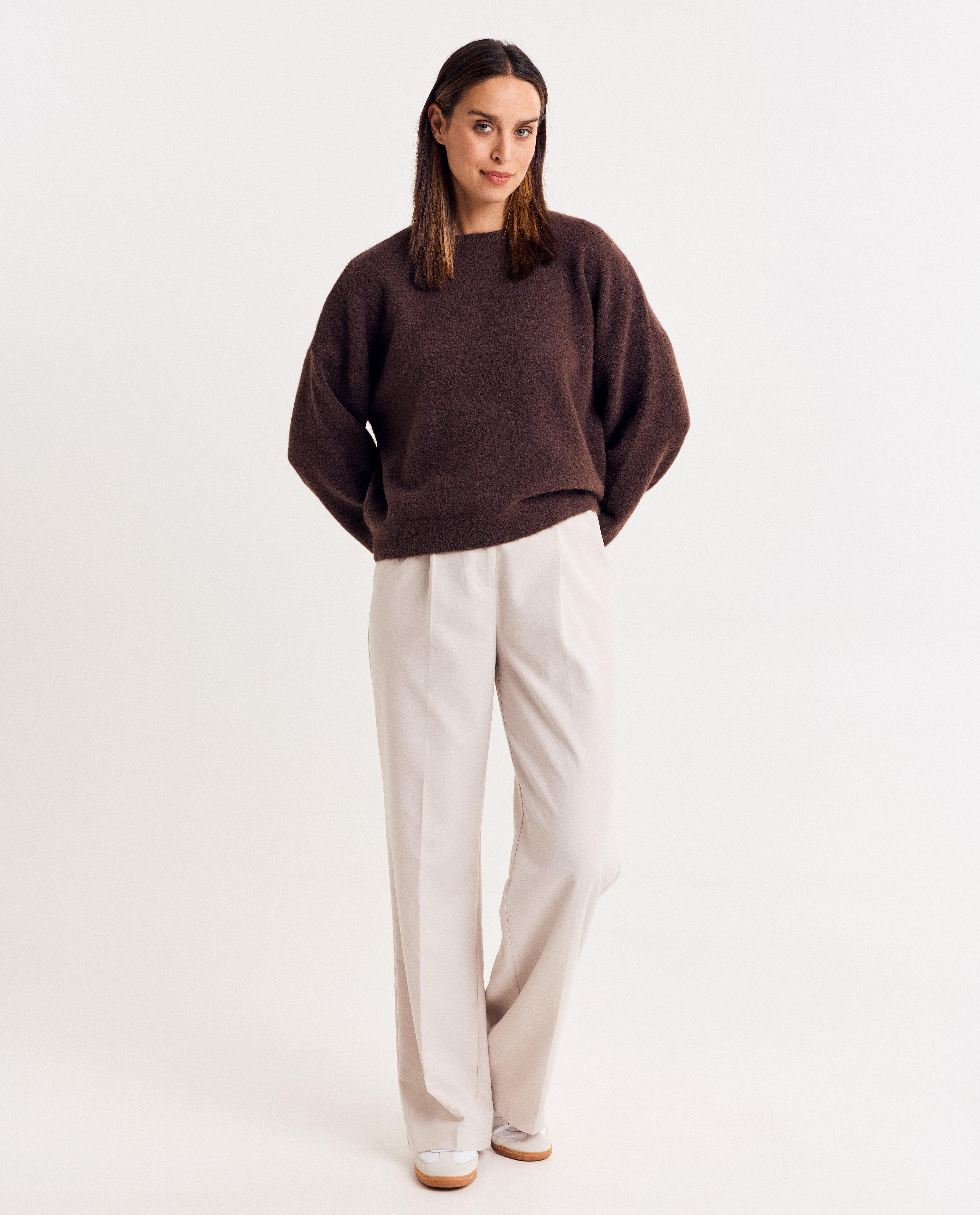 Broeken - Beige broek, loose fit