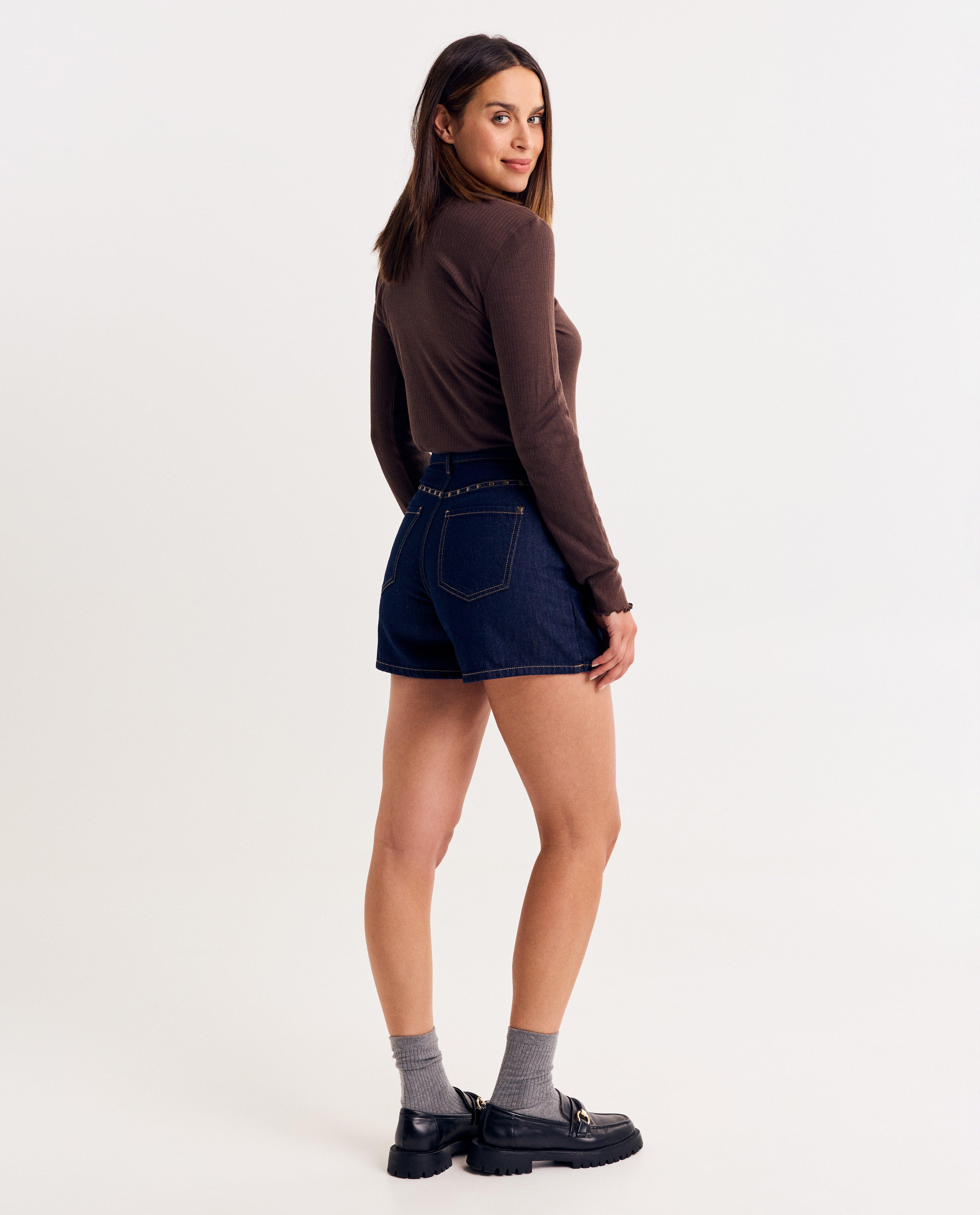 T-shirts - Longsleeve met fijne rib