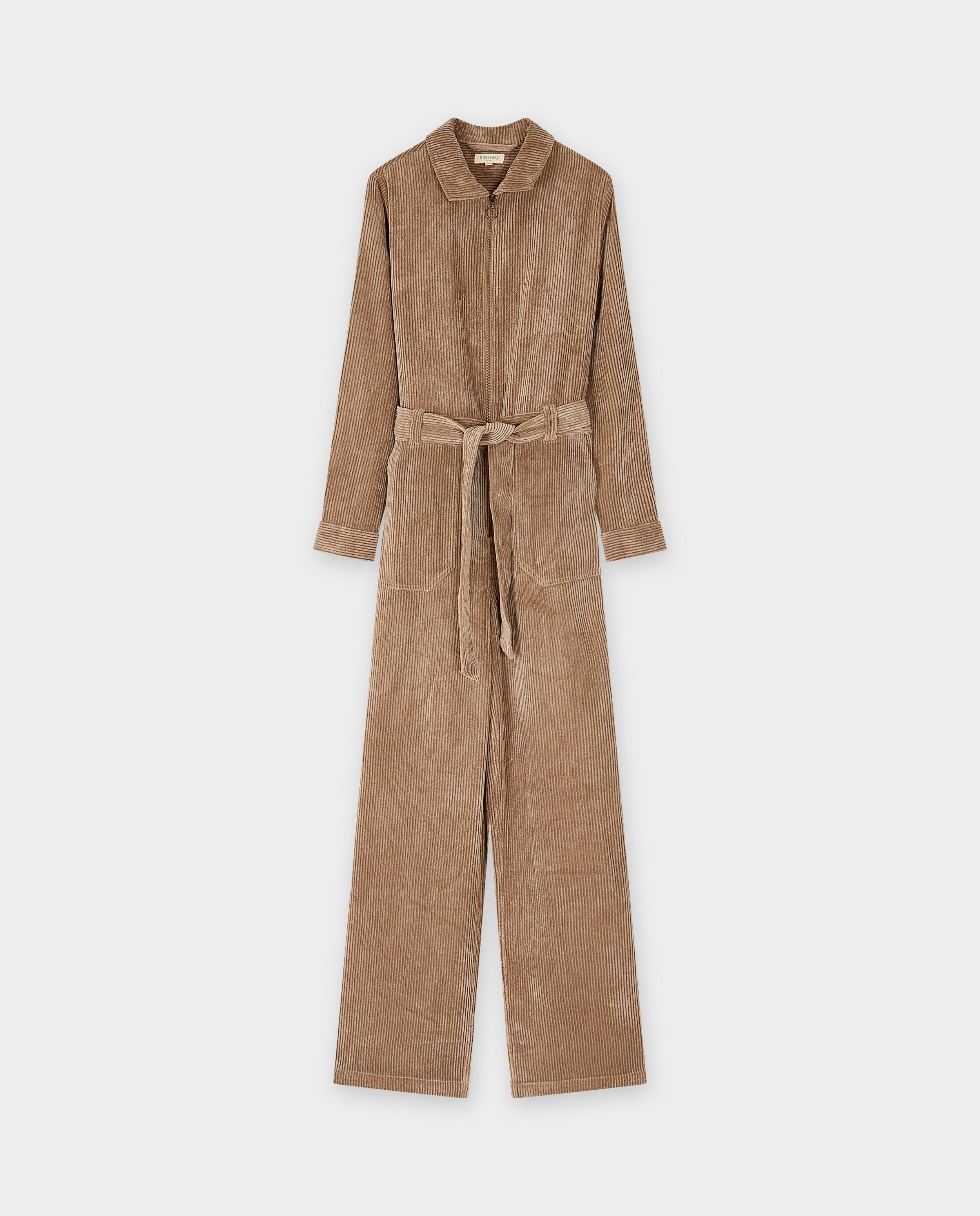 Jumpsuit - Jumpsuit van ribfluweel
