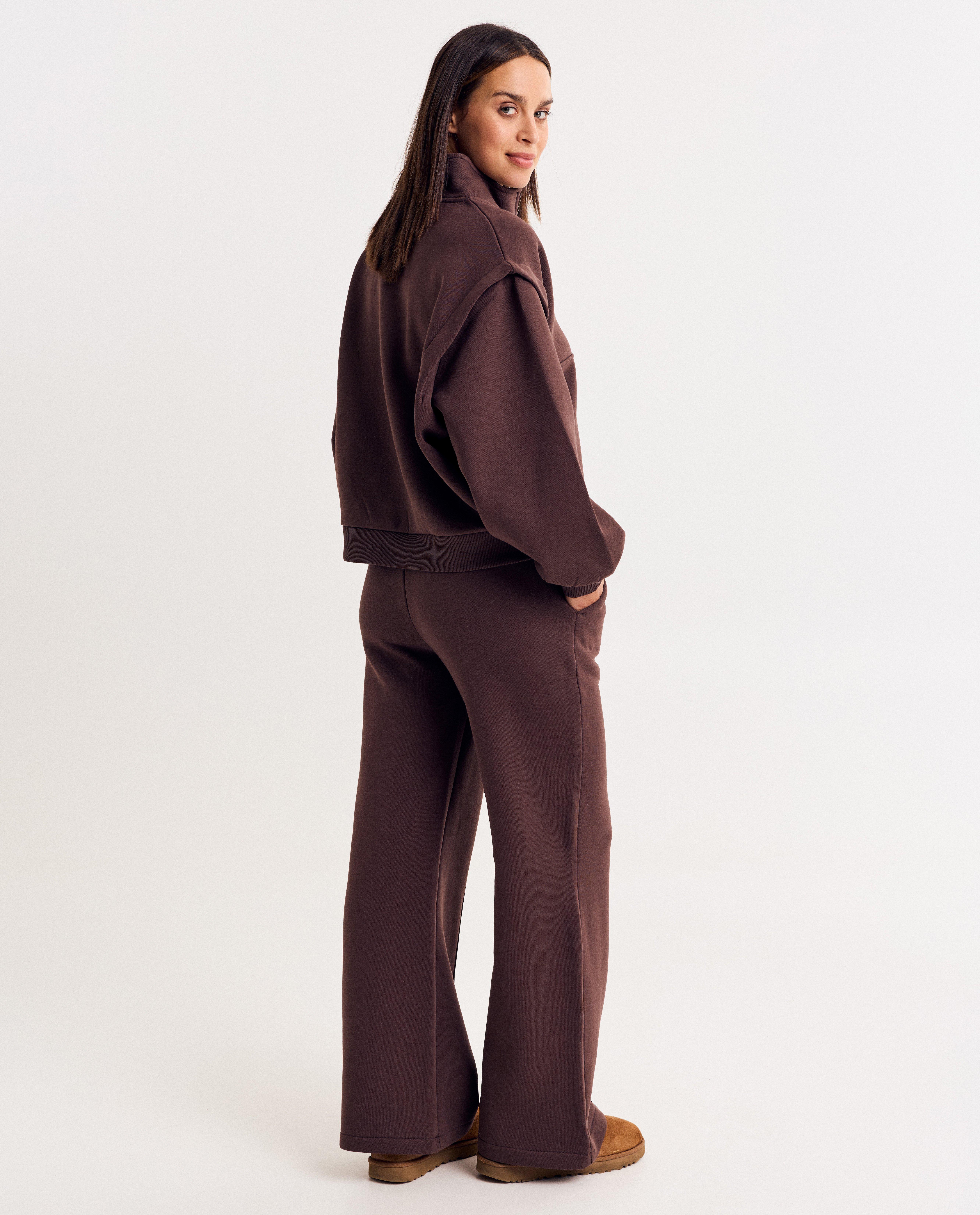 Sweaters - Sweater met korte rits, extra wide fit