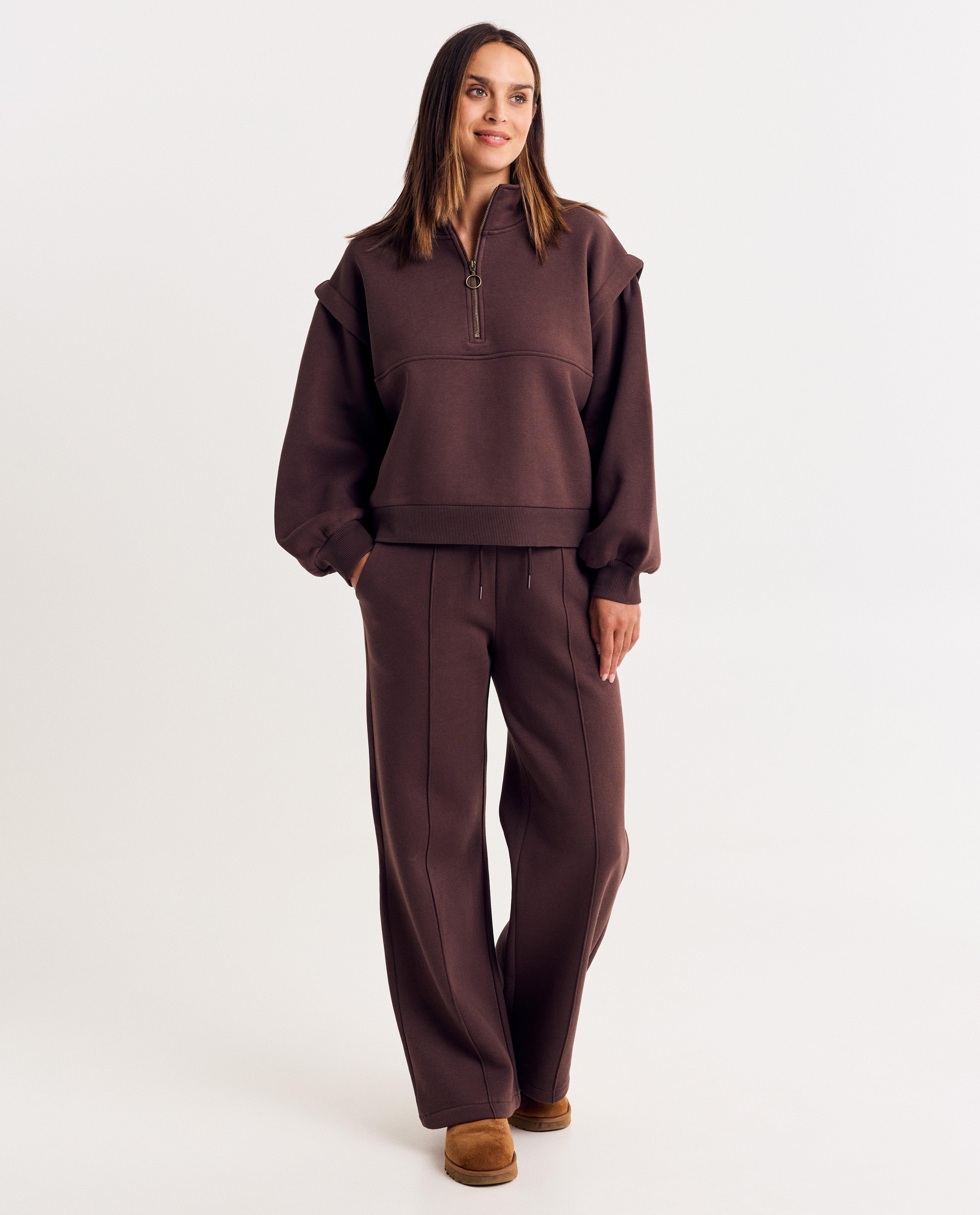 Broeken - Joggingbroek met siernaden, loose fit
