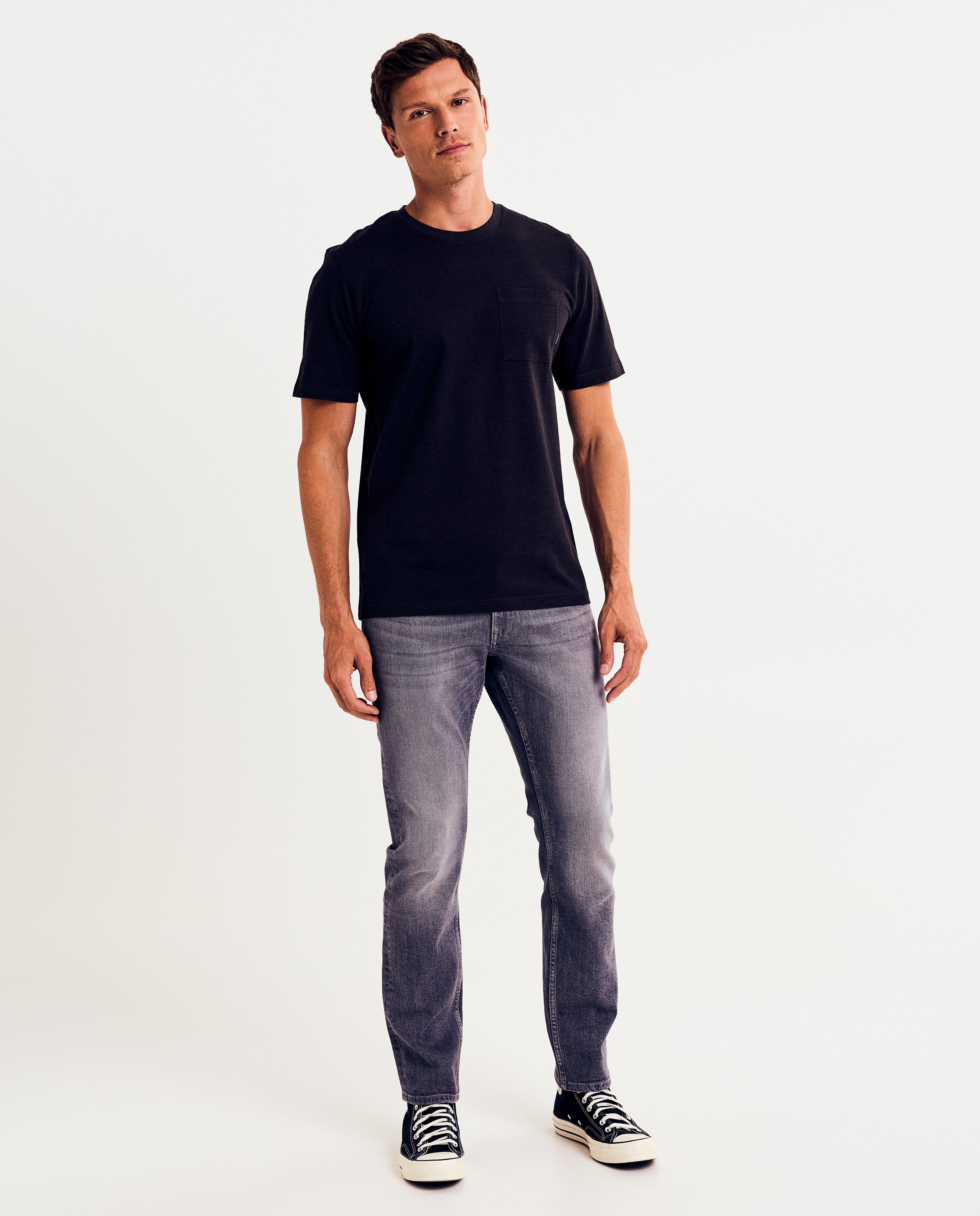 Grijze jeans, slim fit