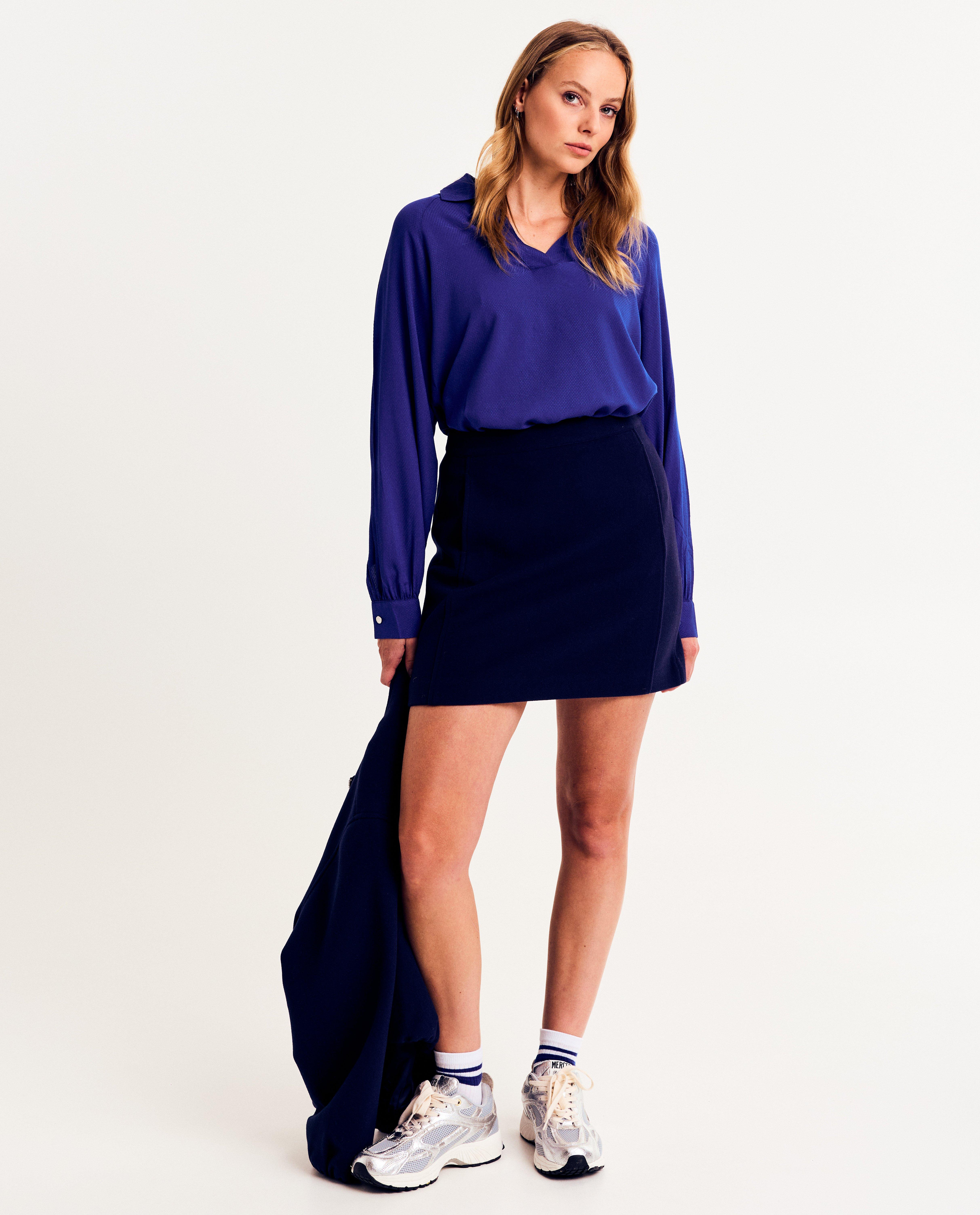 Chemises - Blouse bleue, loose fit