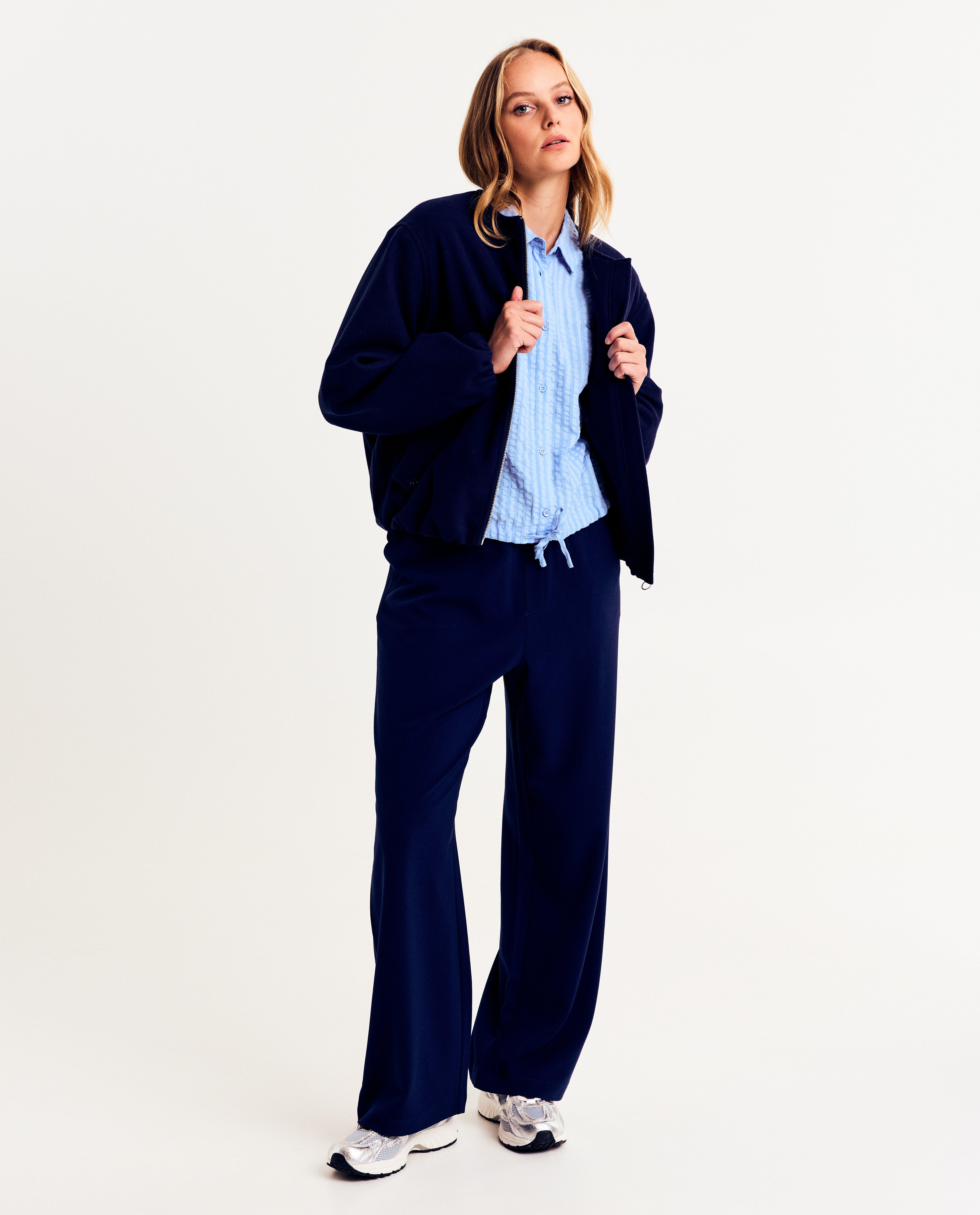 Chemises - Chemisier bleu clair avec nœud, loose fit
