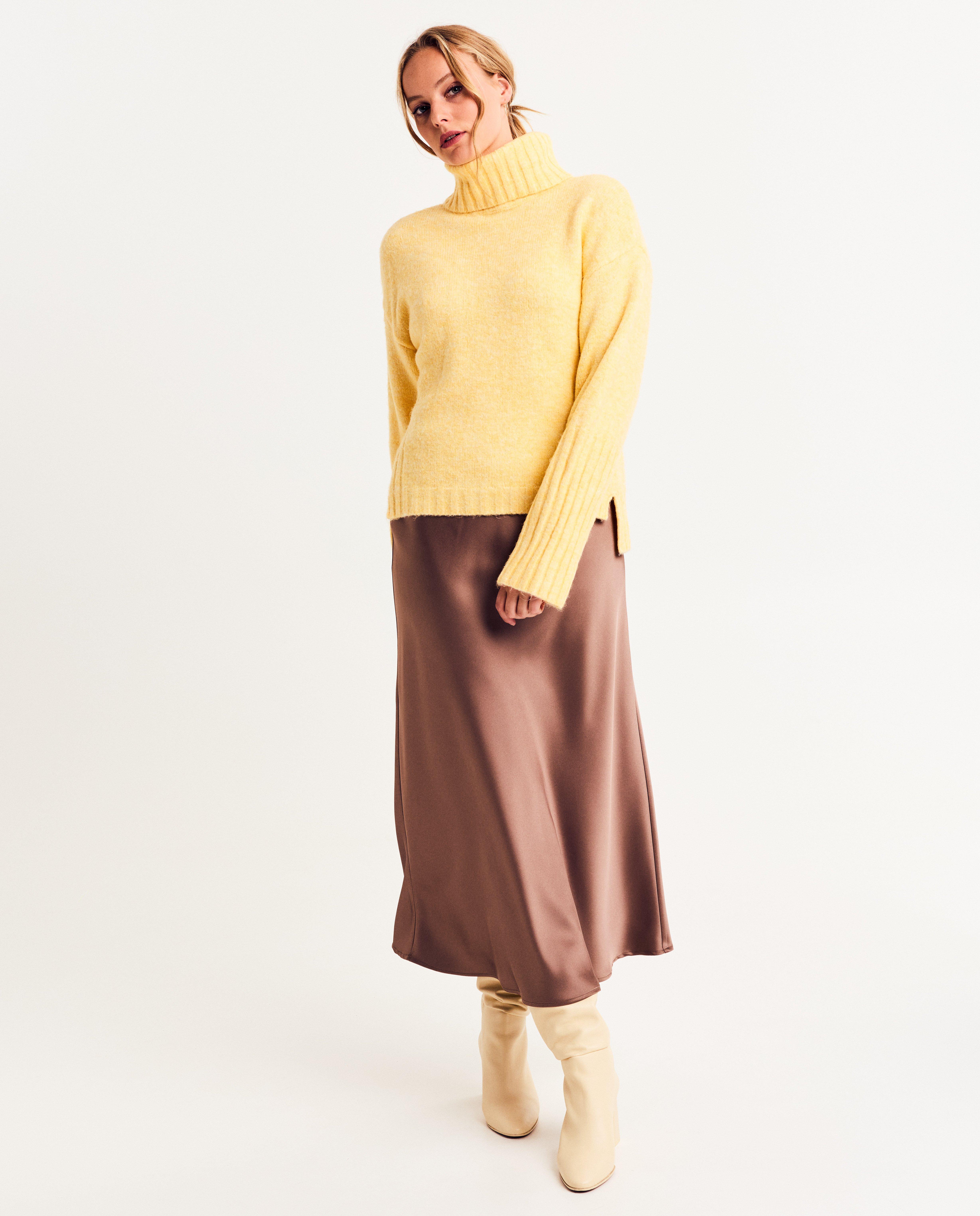 Bruine satijnen rok - Product Detail - bruin - afbeelding nummer 2