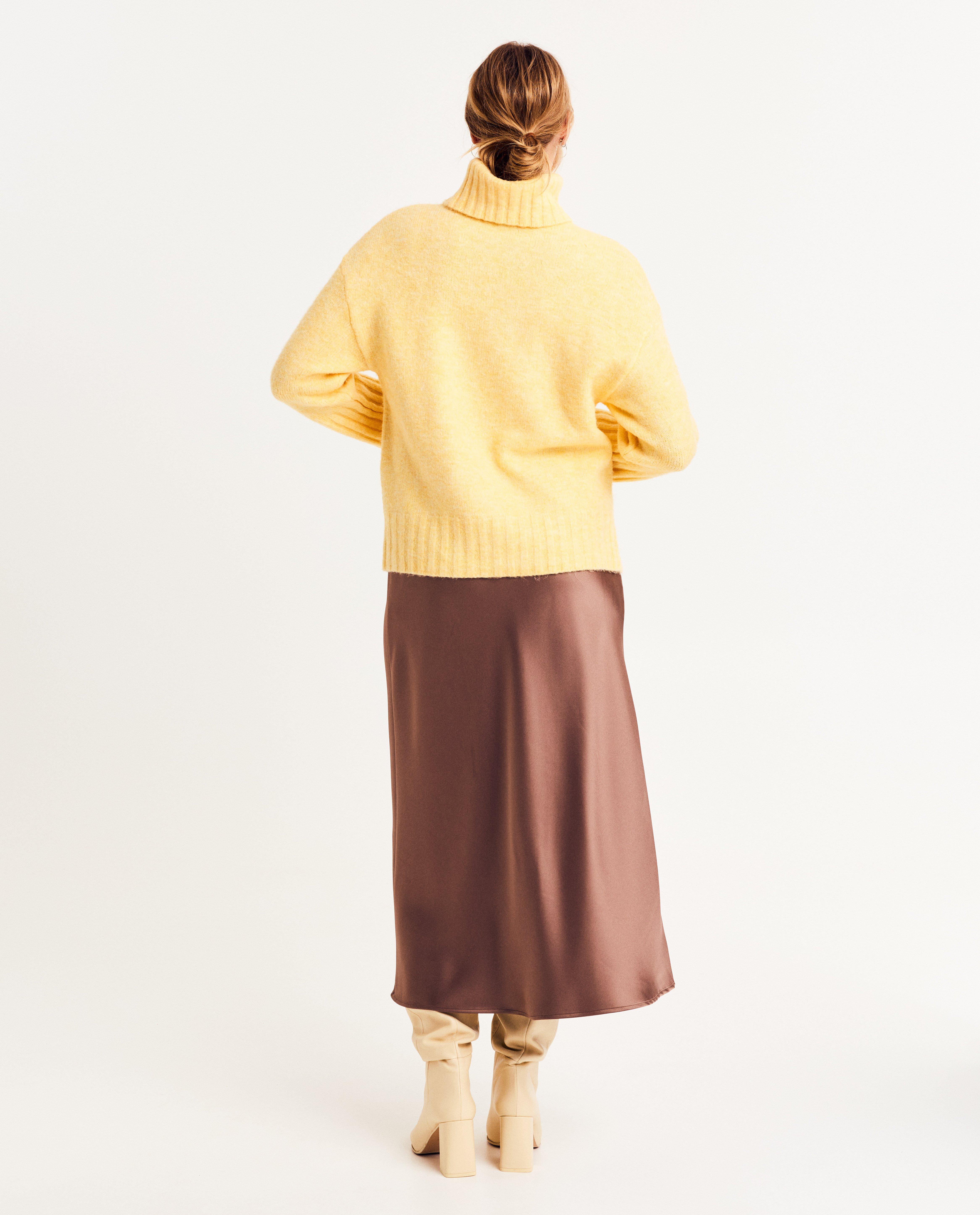 Bruine satijnen rok - Product Detail - bruin - afbeelding nummer 3