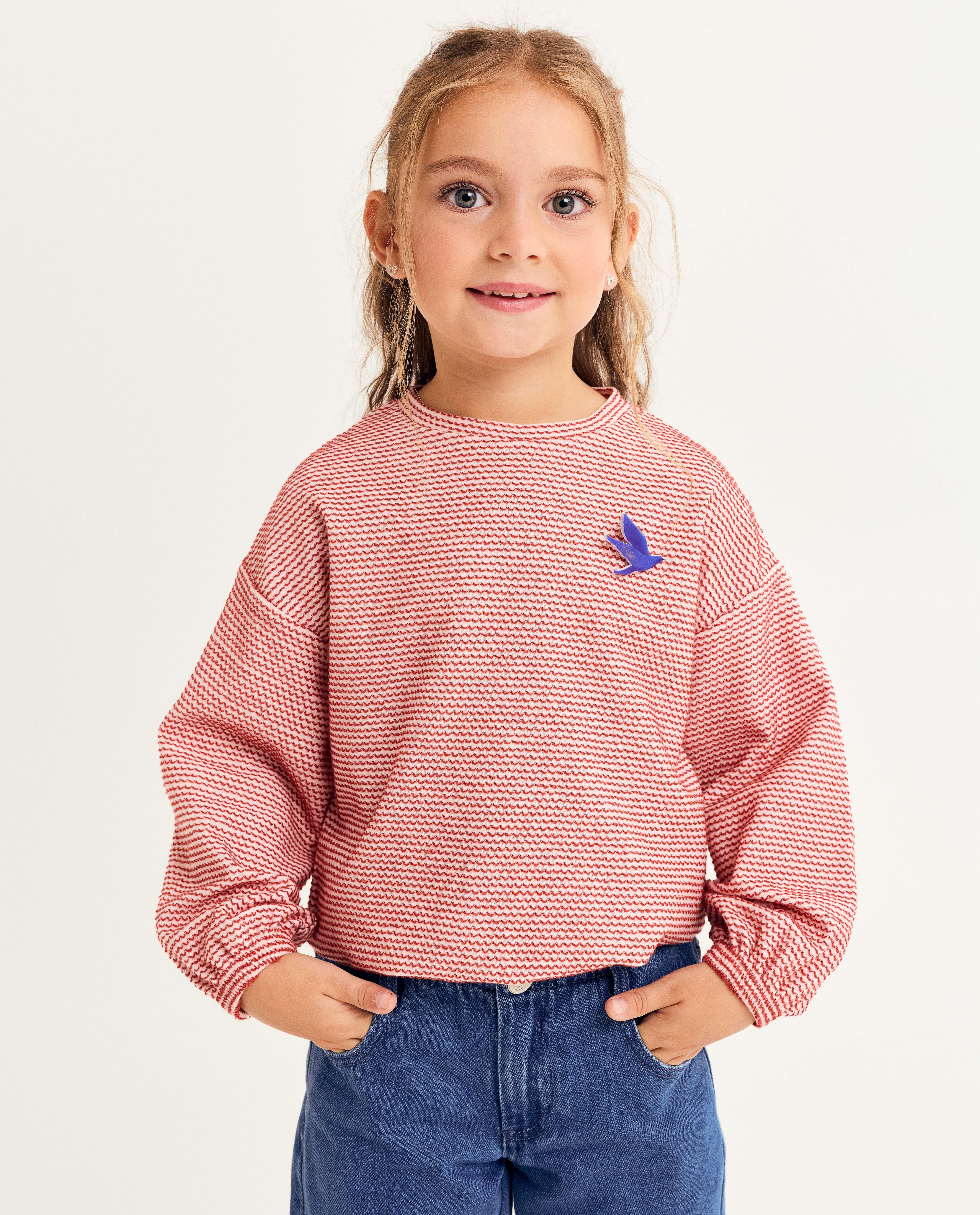 T-shirt manches longues avec broche