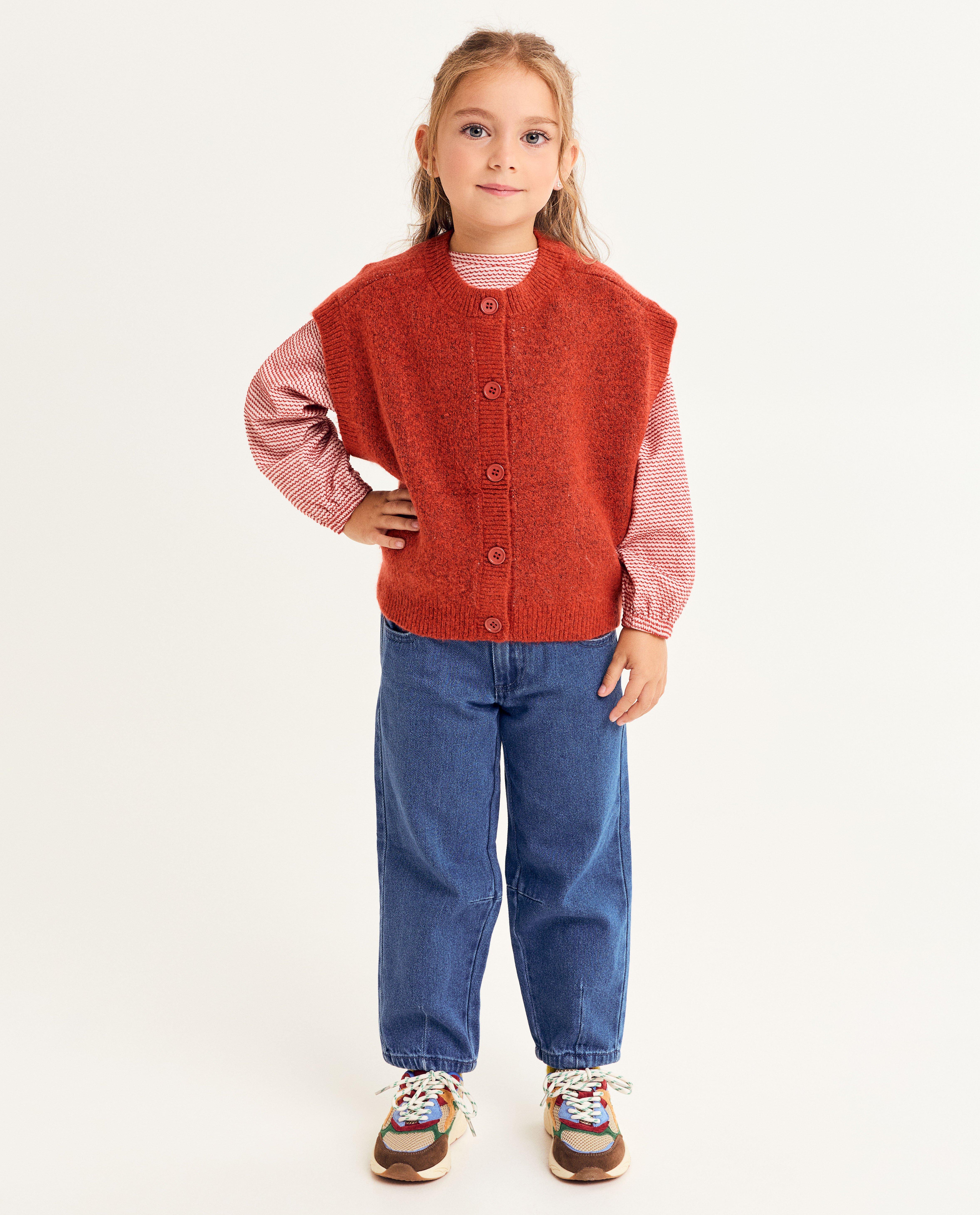 T-shirts - Biokatoenen longsleeve met broche