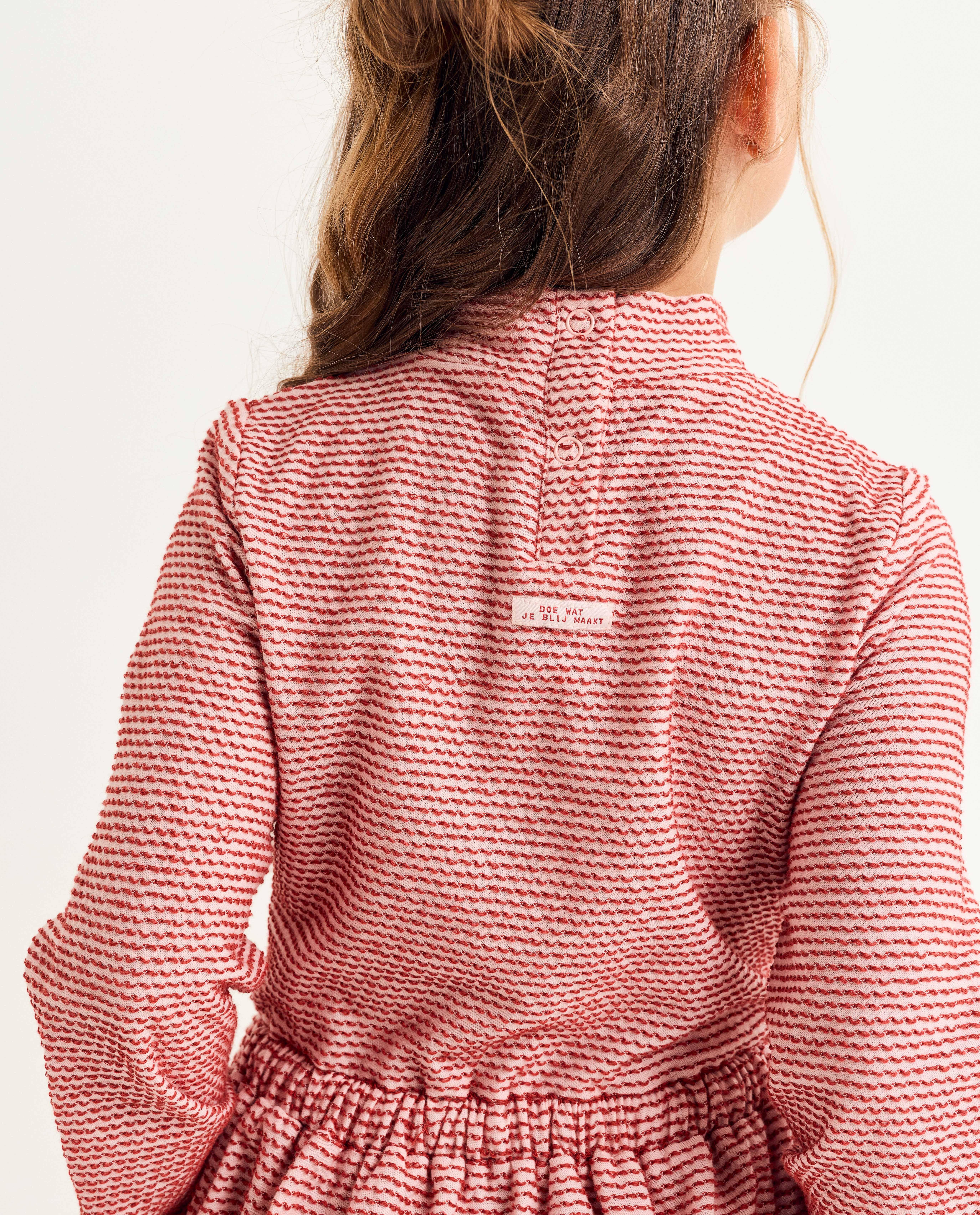 Kleedjes - Biokatoenen jurk met broche