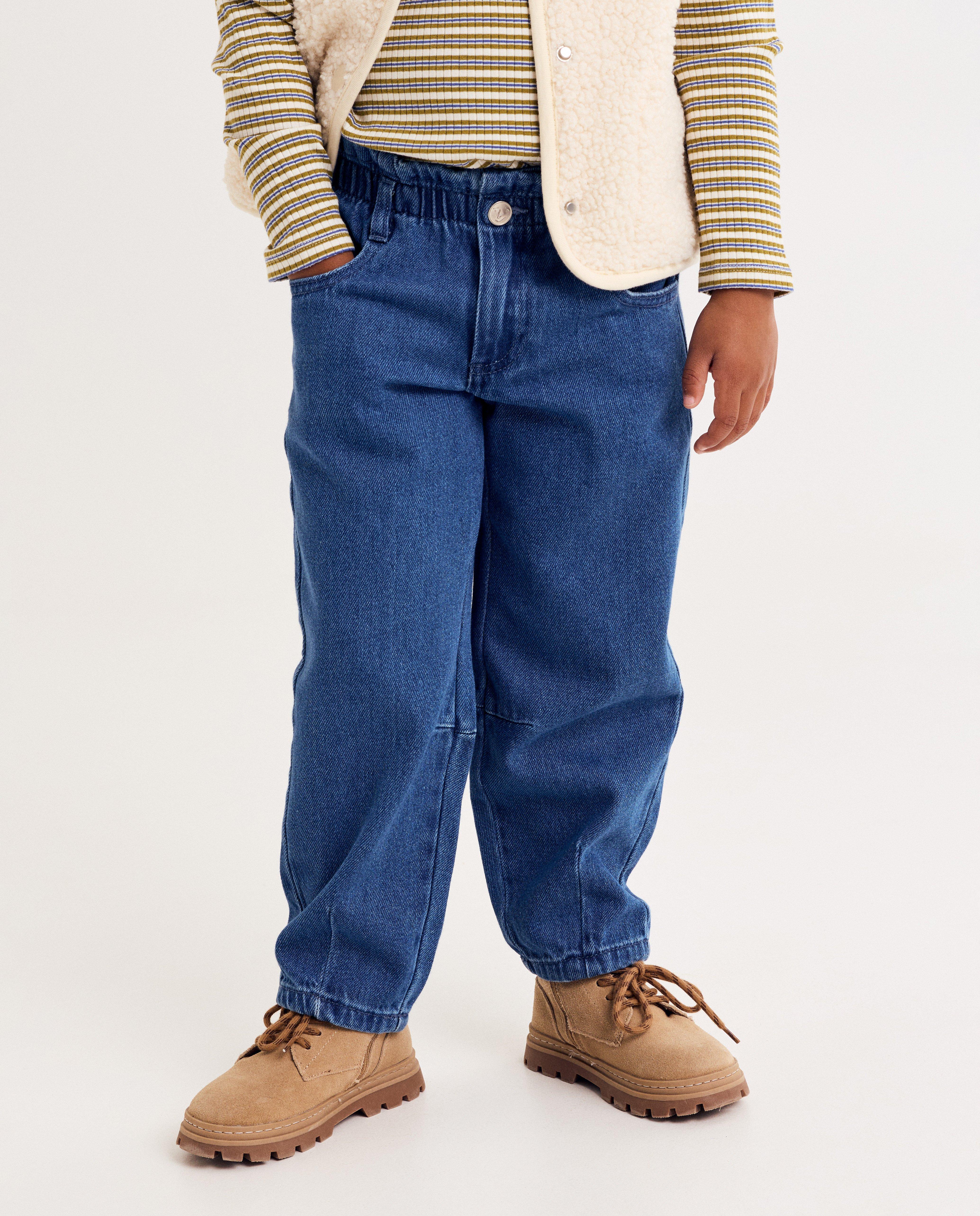 Jeans - Blauwe jeansbroek, slouchy fit, unisex