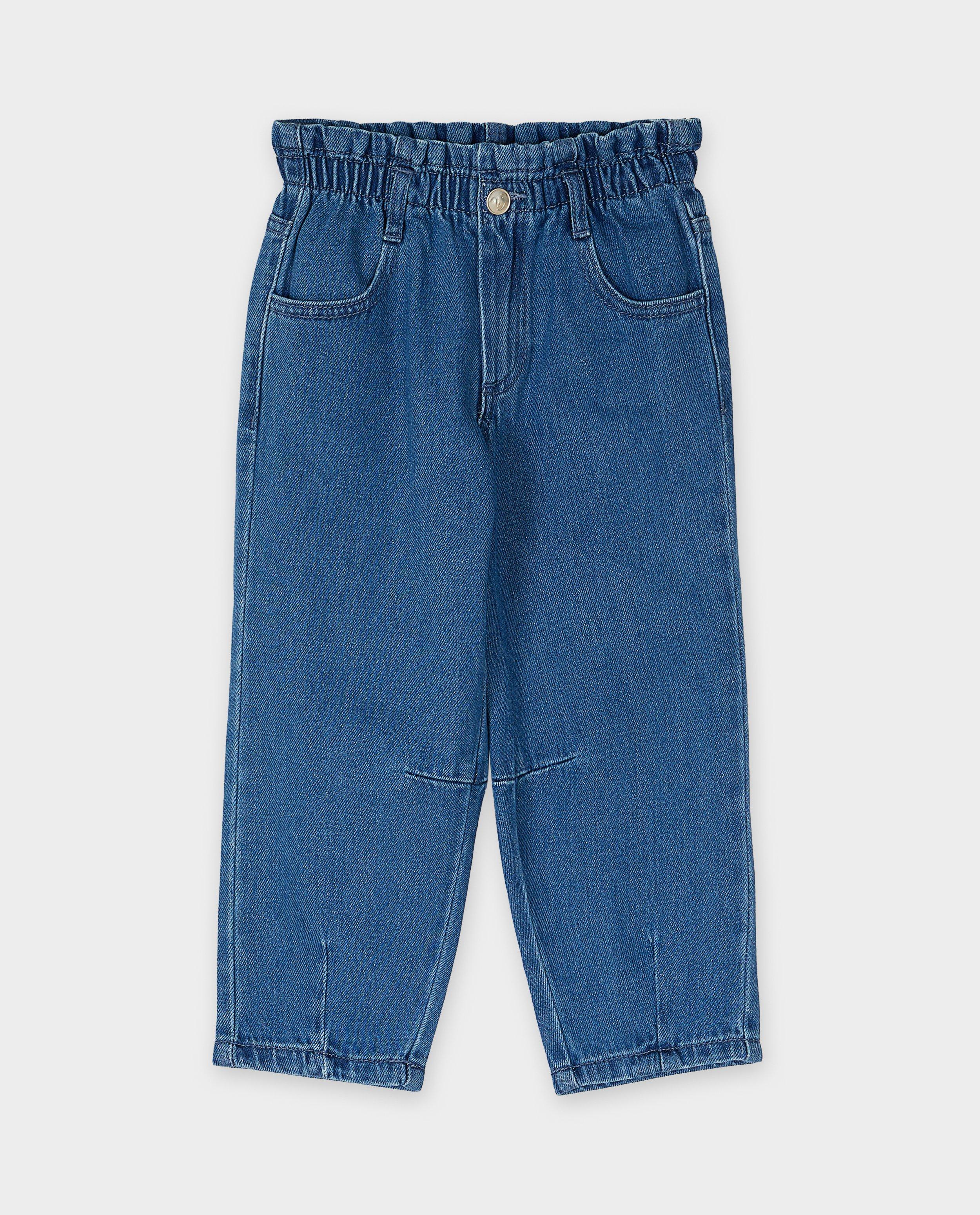 Jeans - Blauwe jeansbroek, slouchy fit, unisex