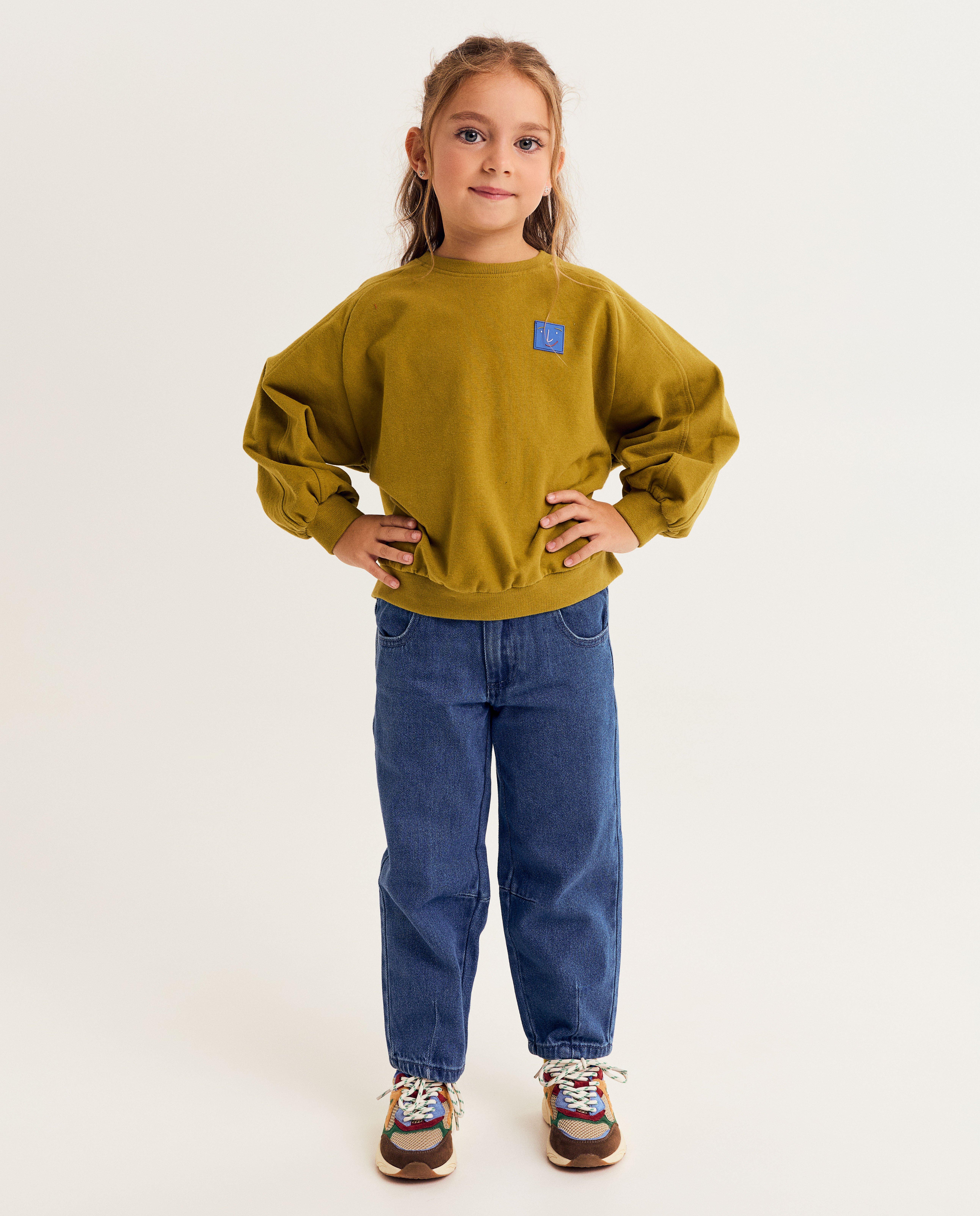 Jeans - Blauwe jeansbroek, slouchy fit, unisex