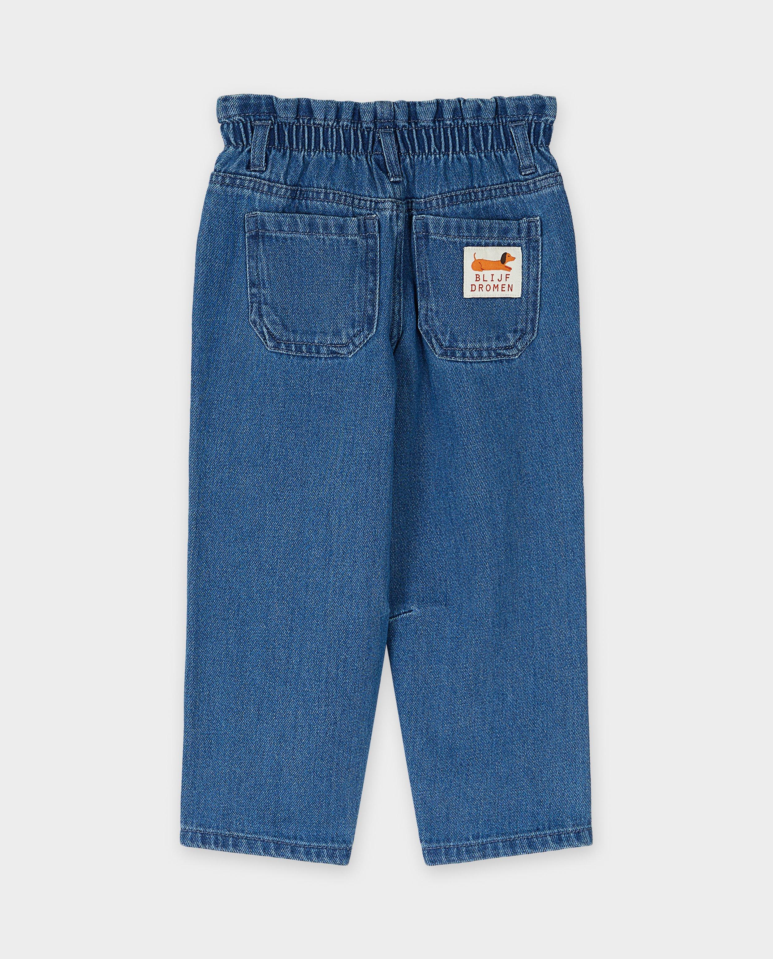 Jeans - Blauwe jeansbroek, slouchy fit, unisex