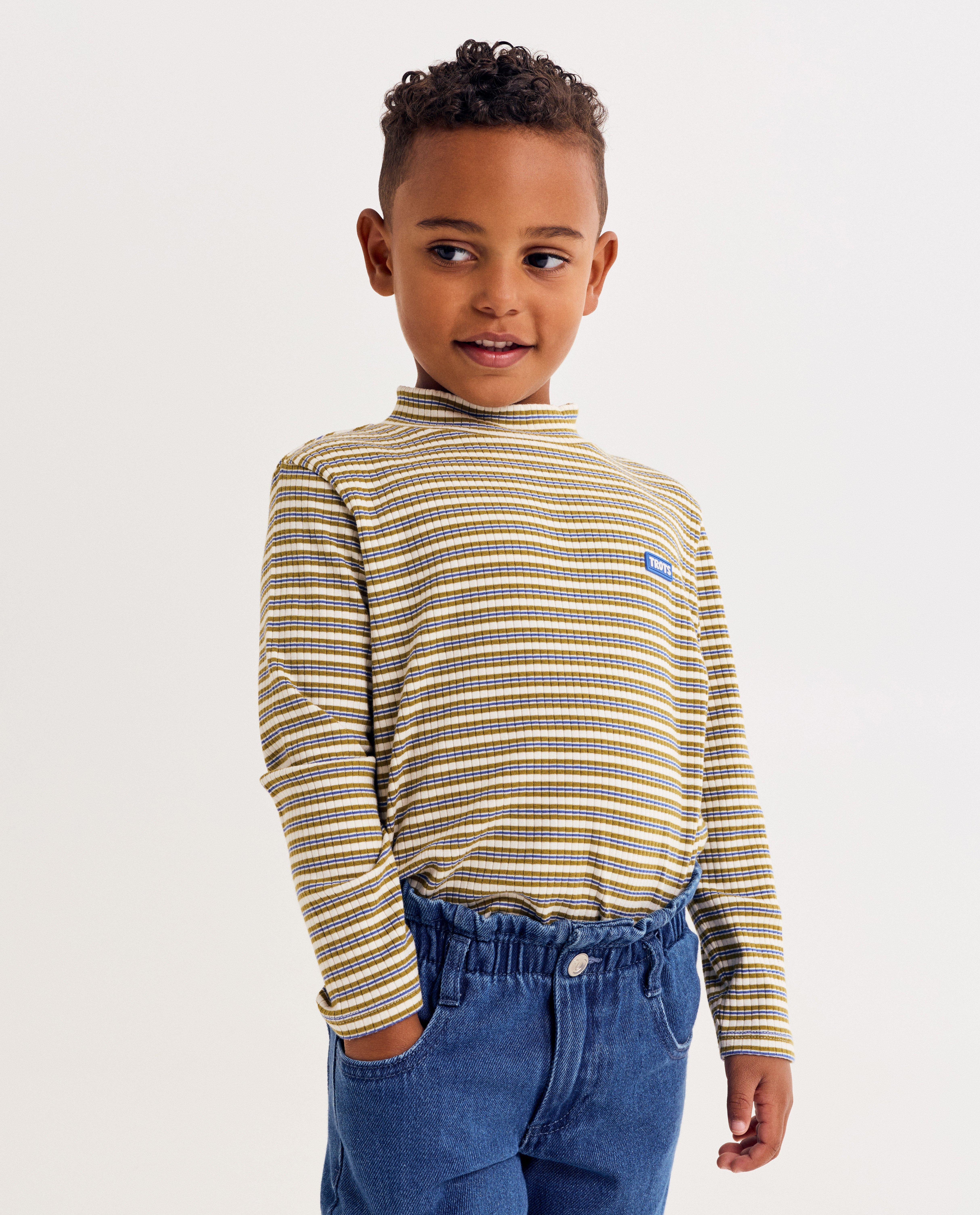 T-shirts - Longsleeve met strepen, unisex