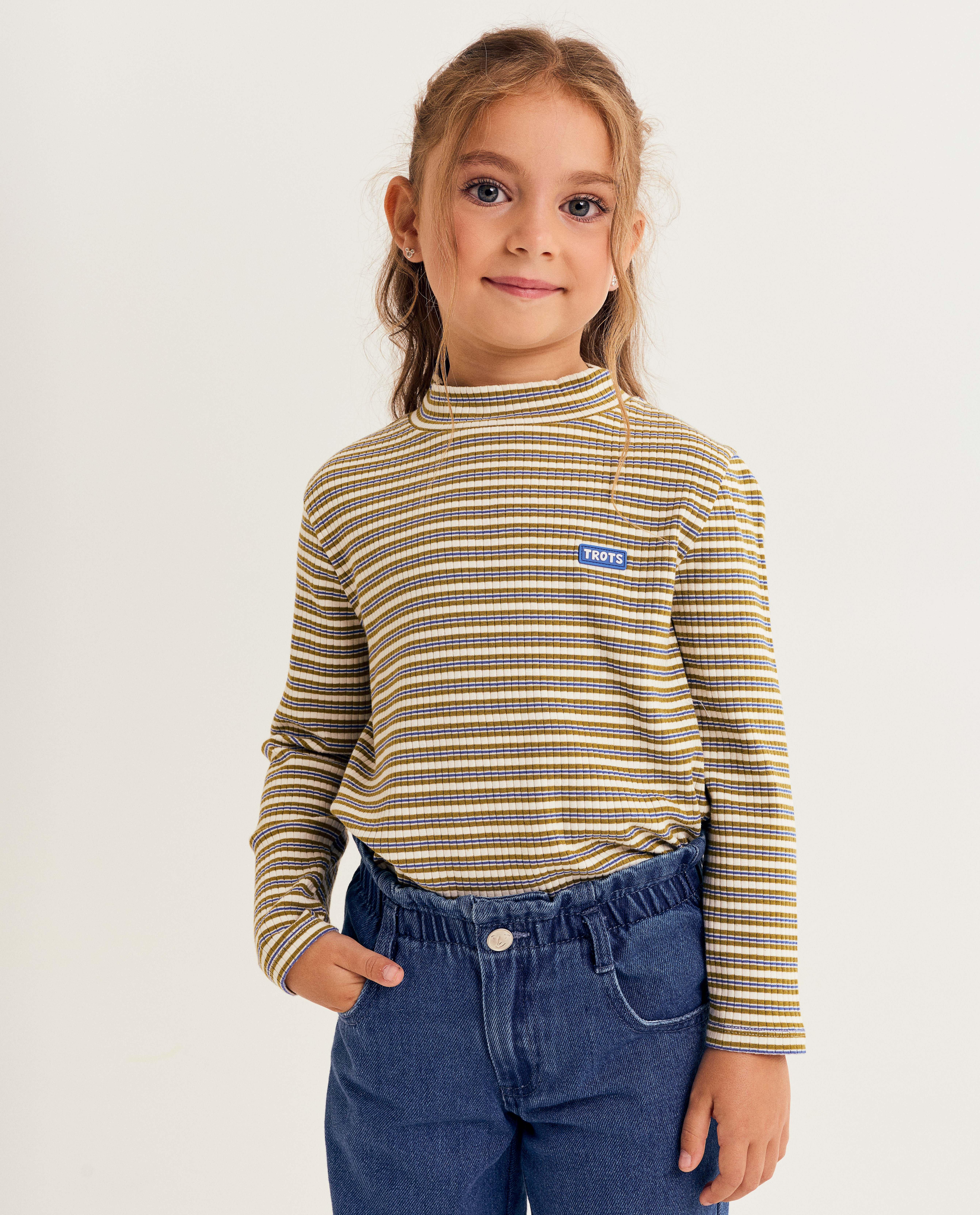 T-shirts - Longsleeve met strepen, unisex