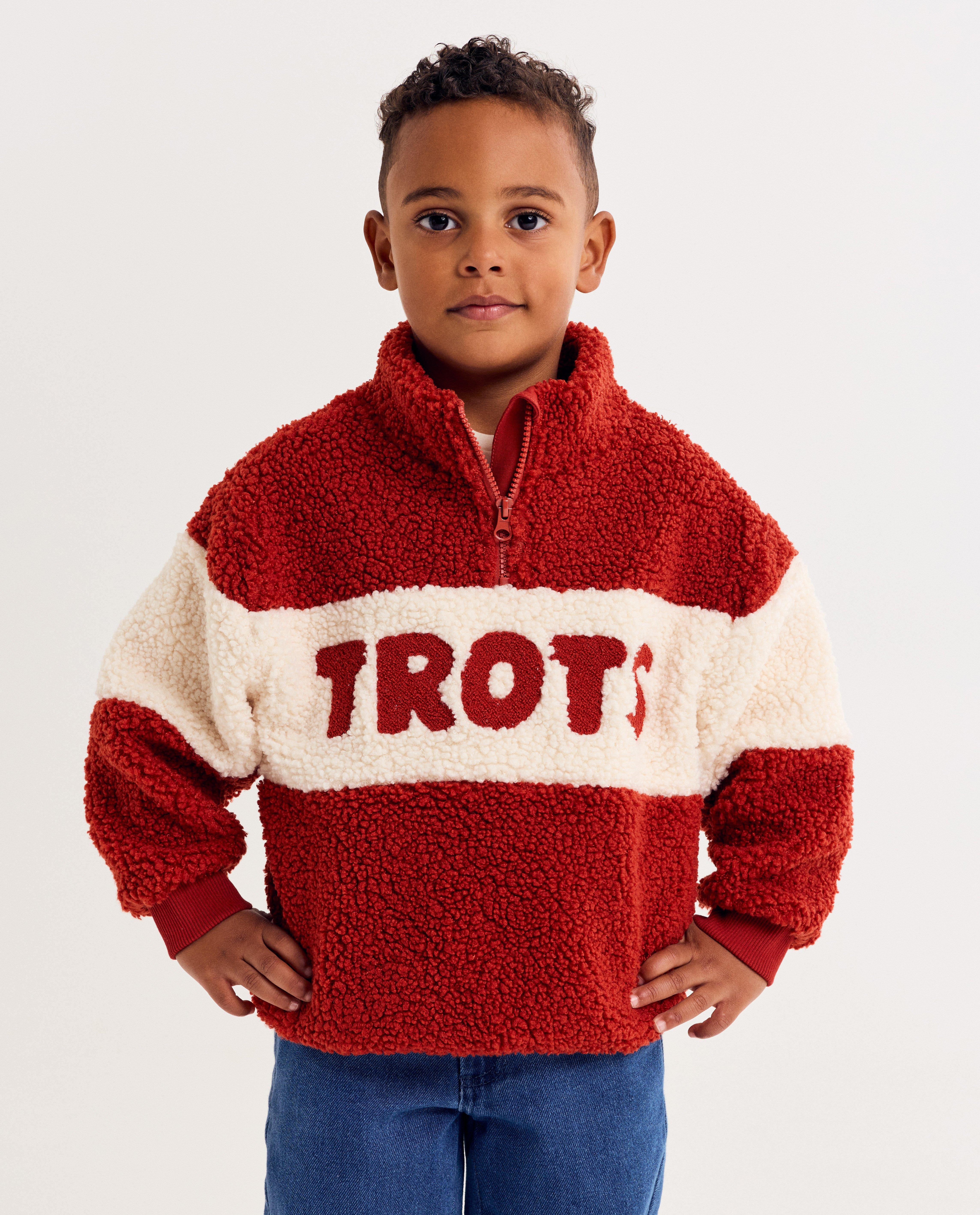Sweats - Sweat en tissu teddy avec inscription