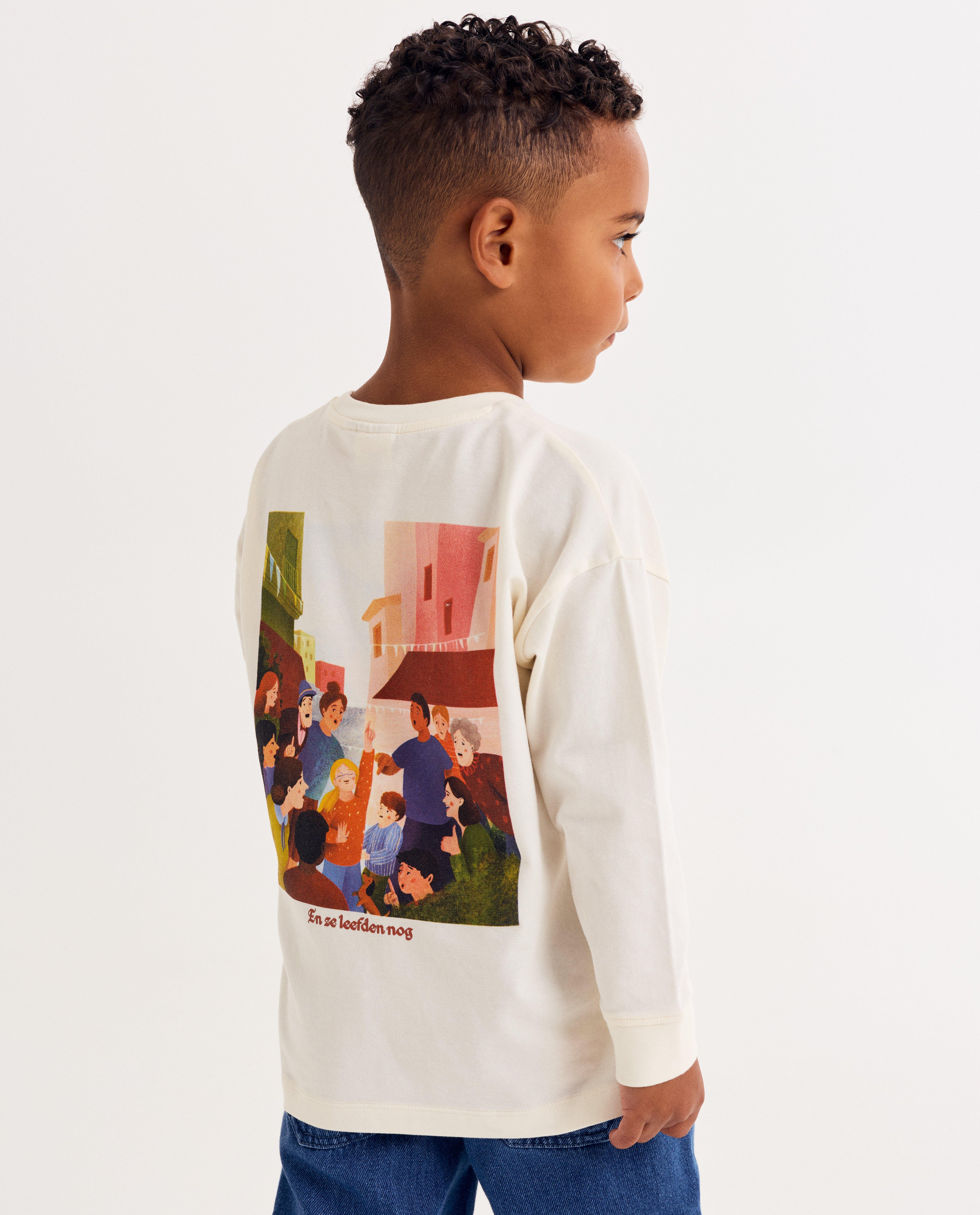 T-shirt manches longues avec imprimé dans le dos