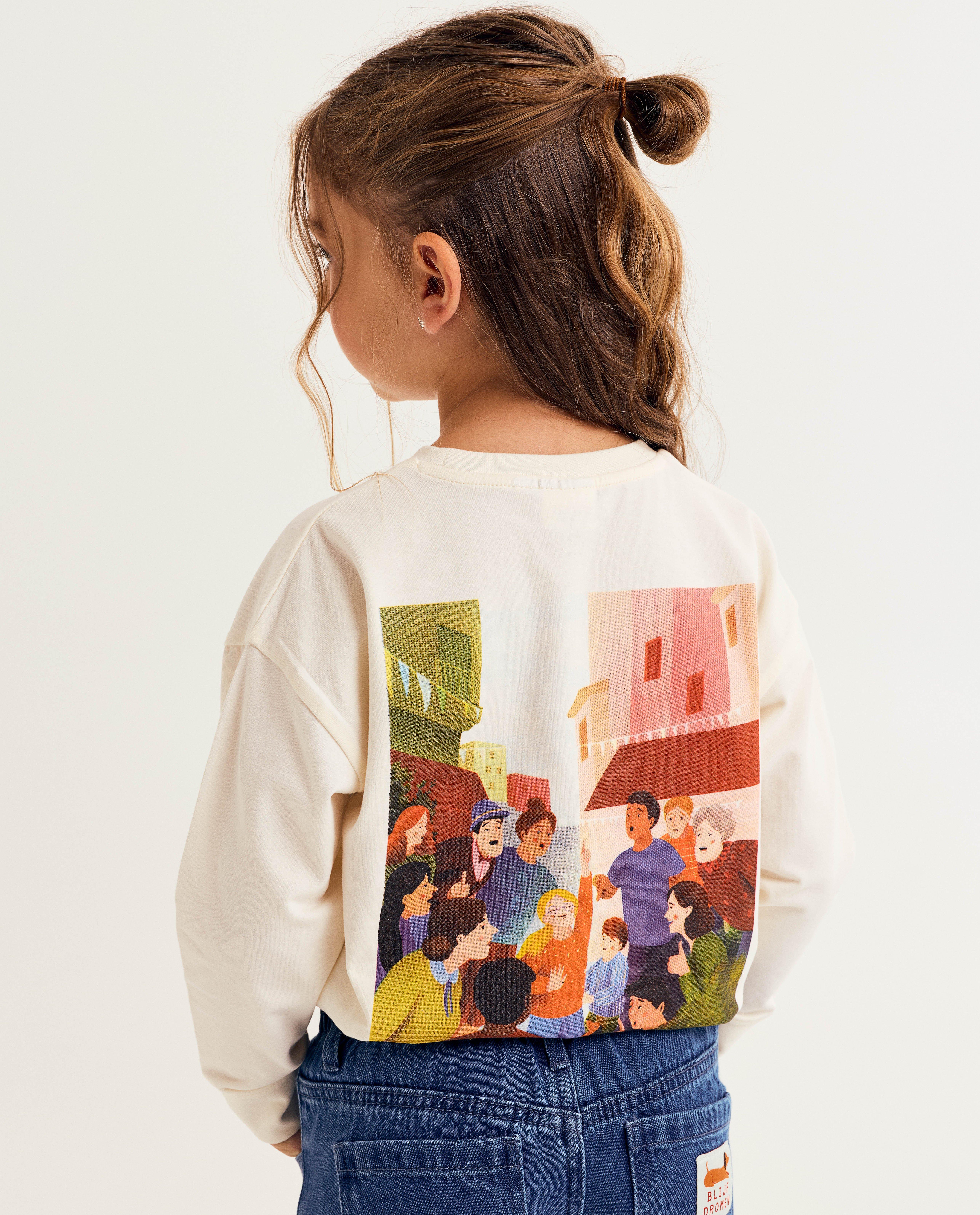 T-shirts - Longsleeve met backprint, unisex