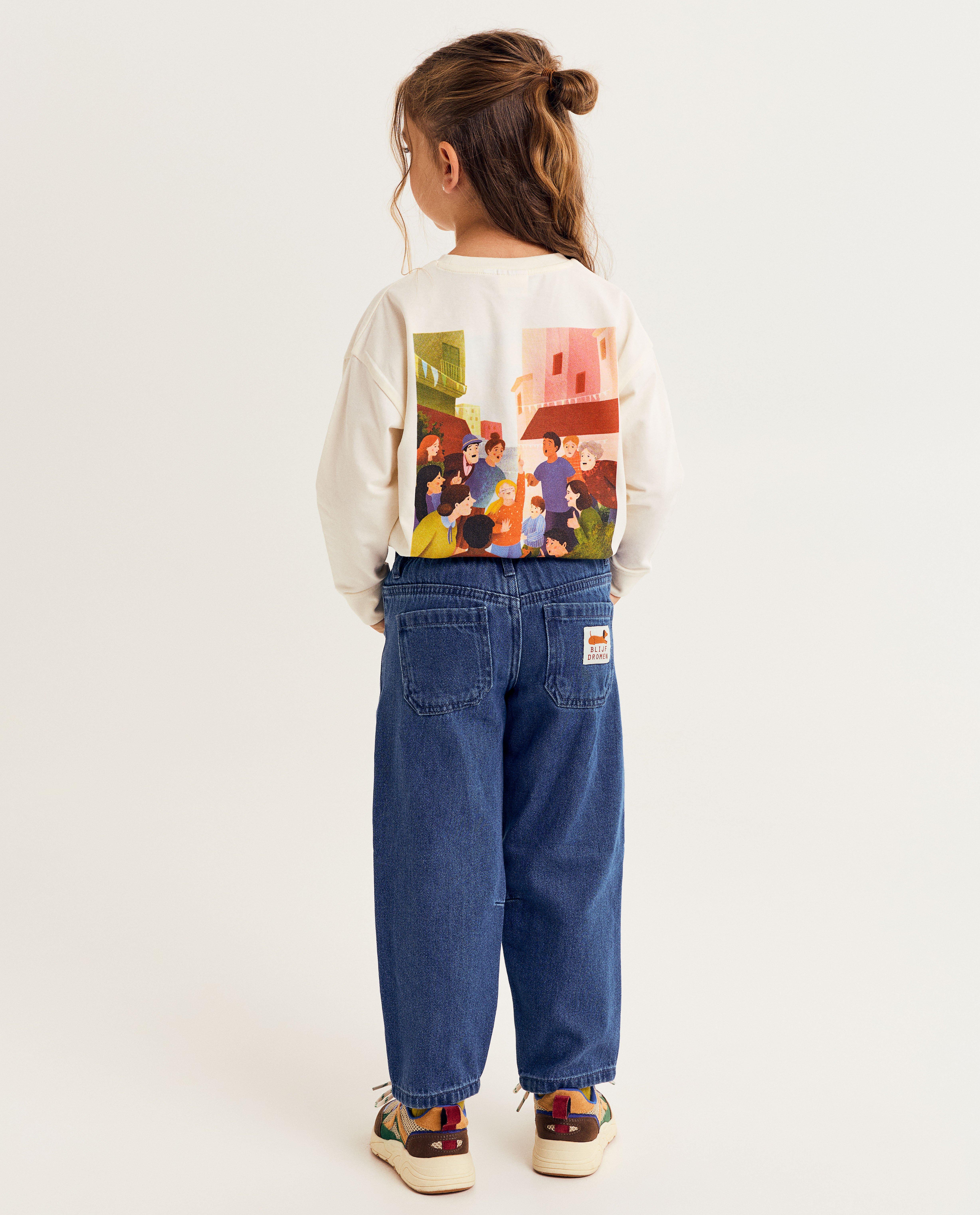 T-shirts - Longsleeve met backprint, unisex