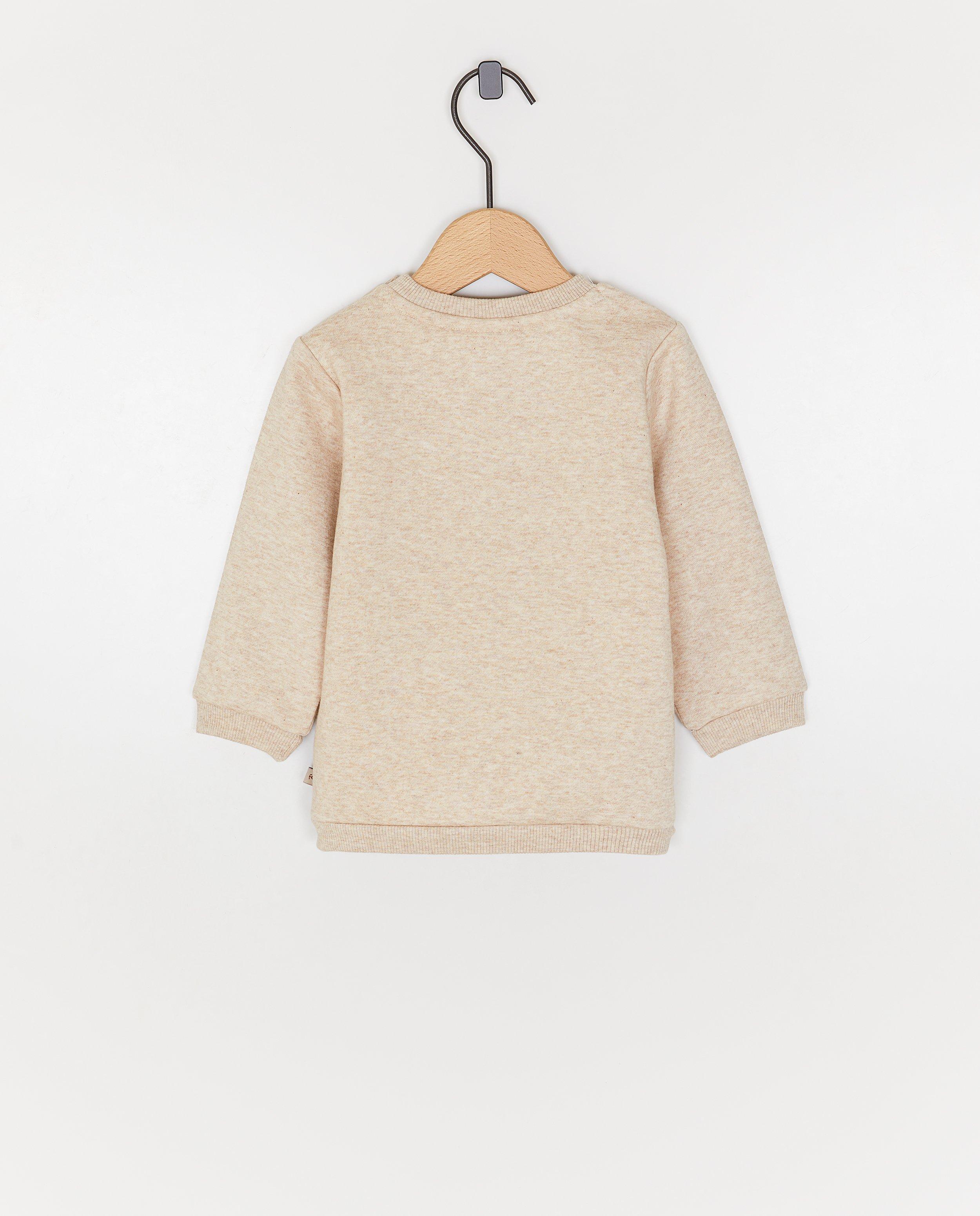 Sweater met beer van boucl&eacute; - Product Detail - beige - afbeelding nummer 3