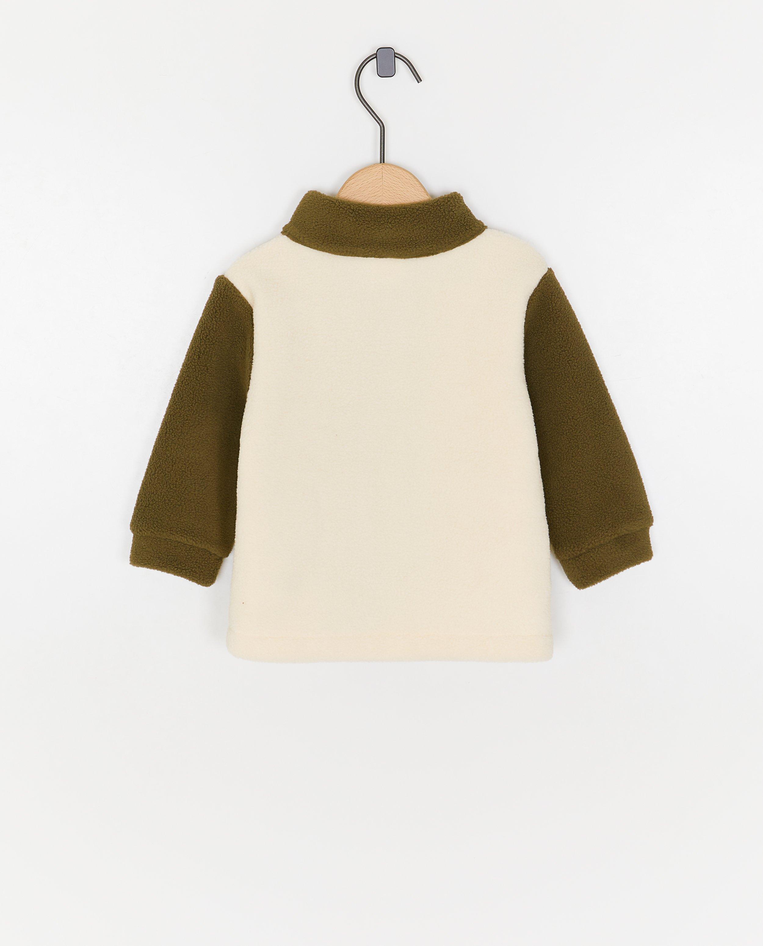 Fleece vest met color block - Product Detail - wit - afbeelding nummer 2