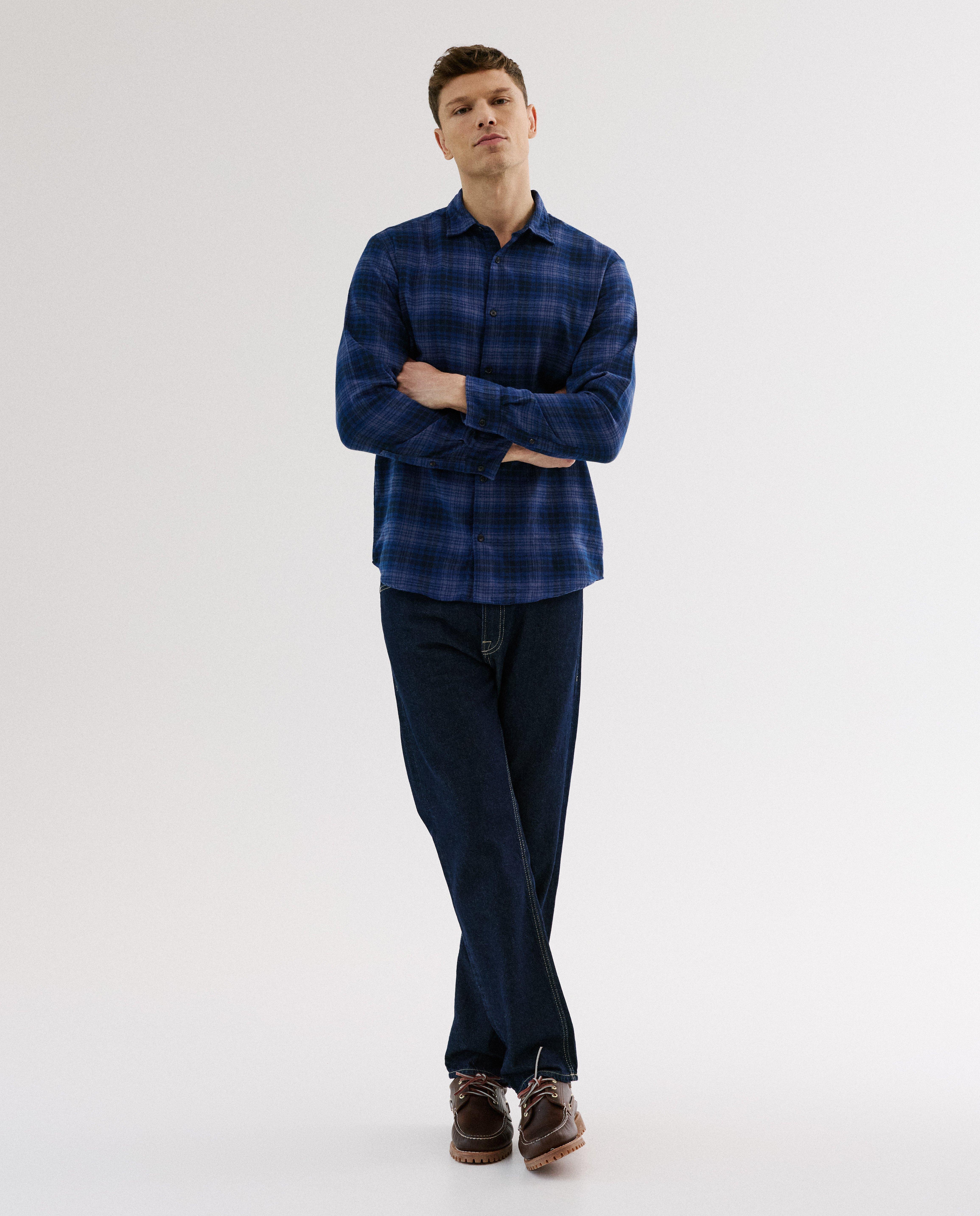 Flanellen hemd met ruiten - Product Detail - donkerblauw - afbeelding nummer 2