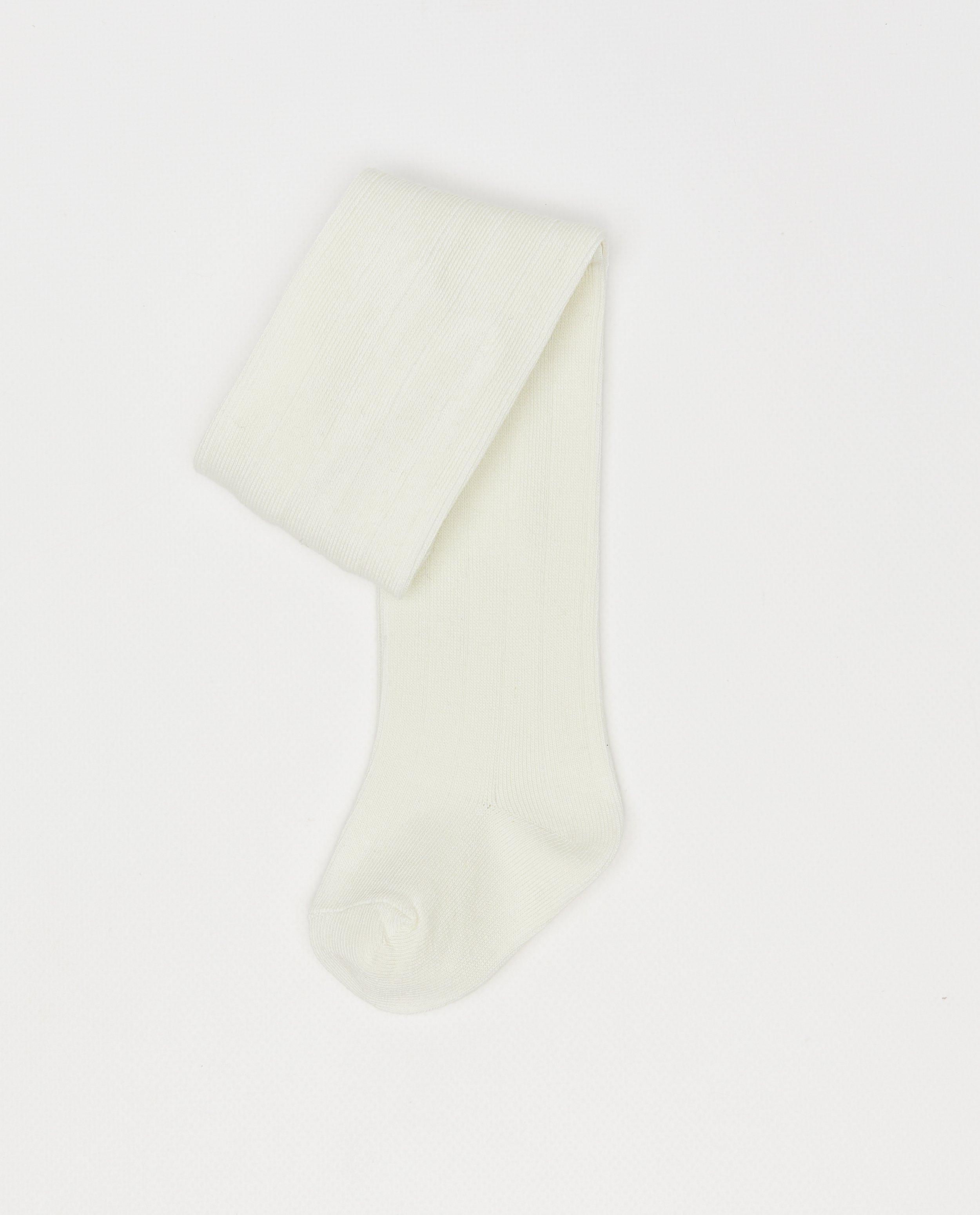 Collant &agrave; fines c&ocirc;tes, 62-98 - D&eacute;tails du produit - blanc - image num&eacute;ro 1