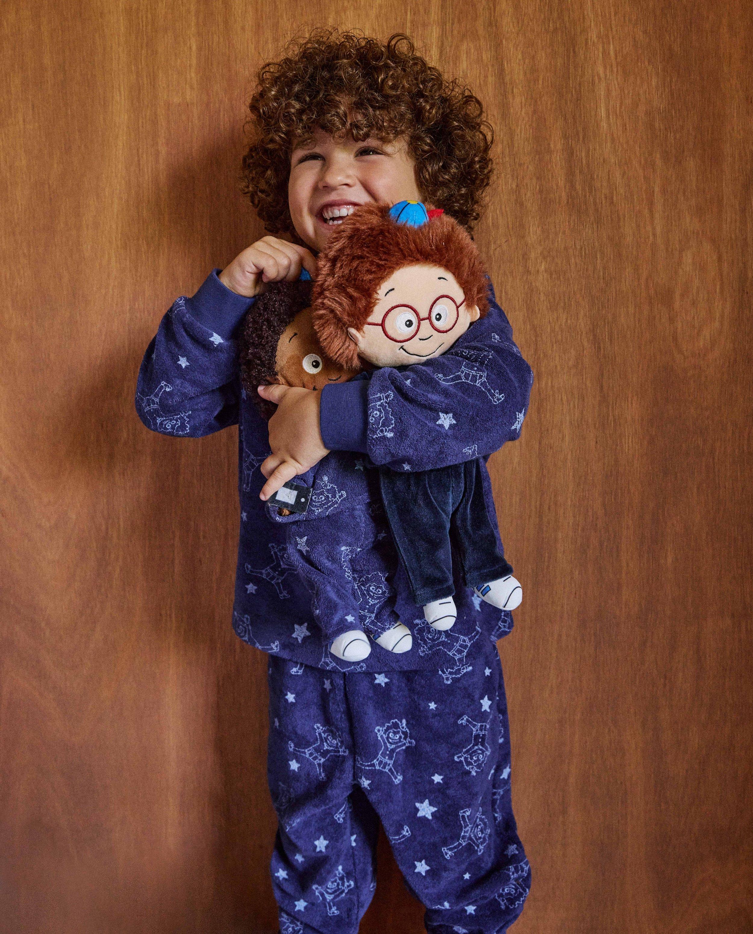 Pyjama à Pierre-épieurs + pyjama de poupée - Détails du produit - bleu foncé - image numéro 1